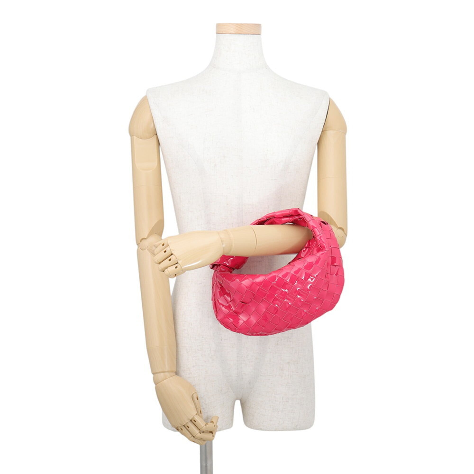 Bottega Veneta Pink Patent Leather Handbag (Pre-Owned)