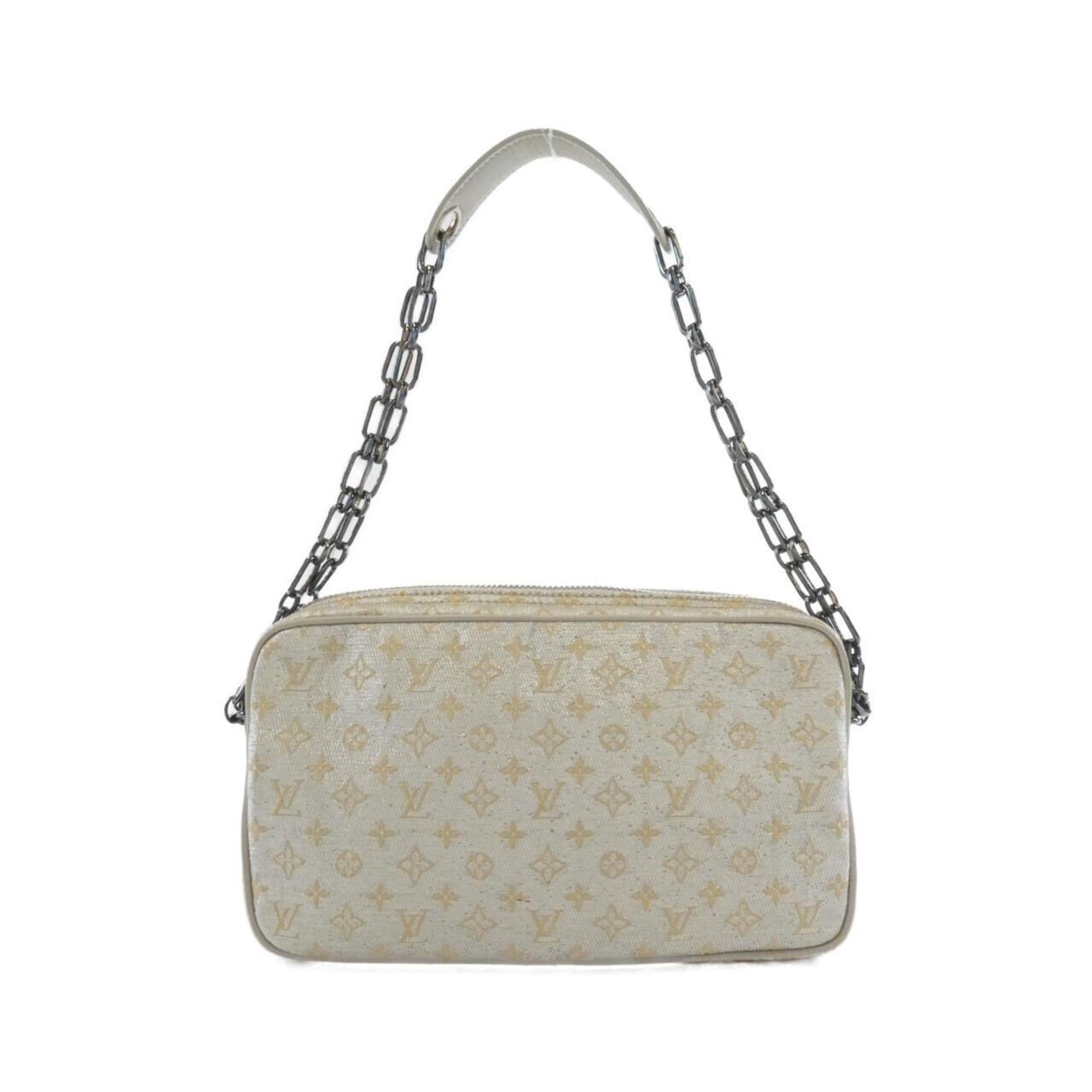 Louis Vuitton Silver Canvas Shoulder Bag (Pre-Owned)
