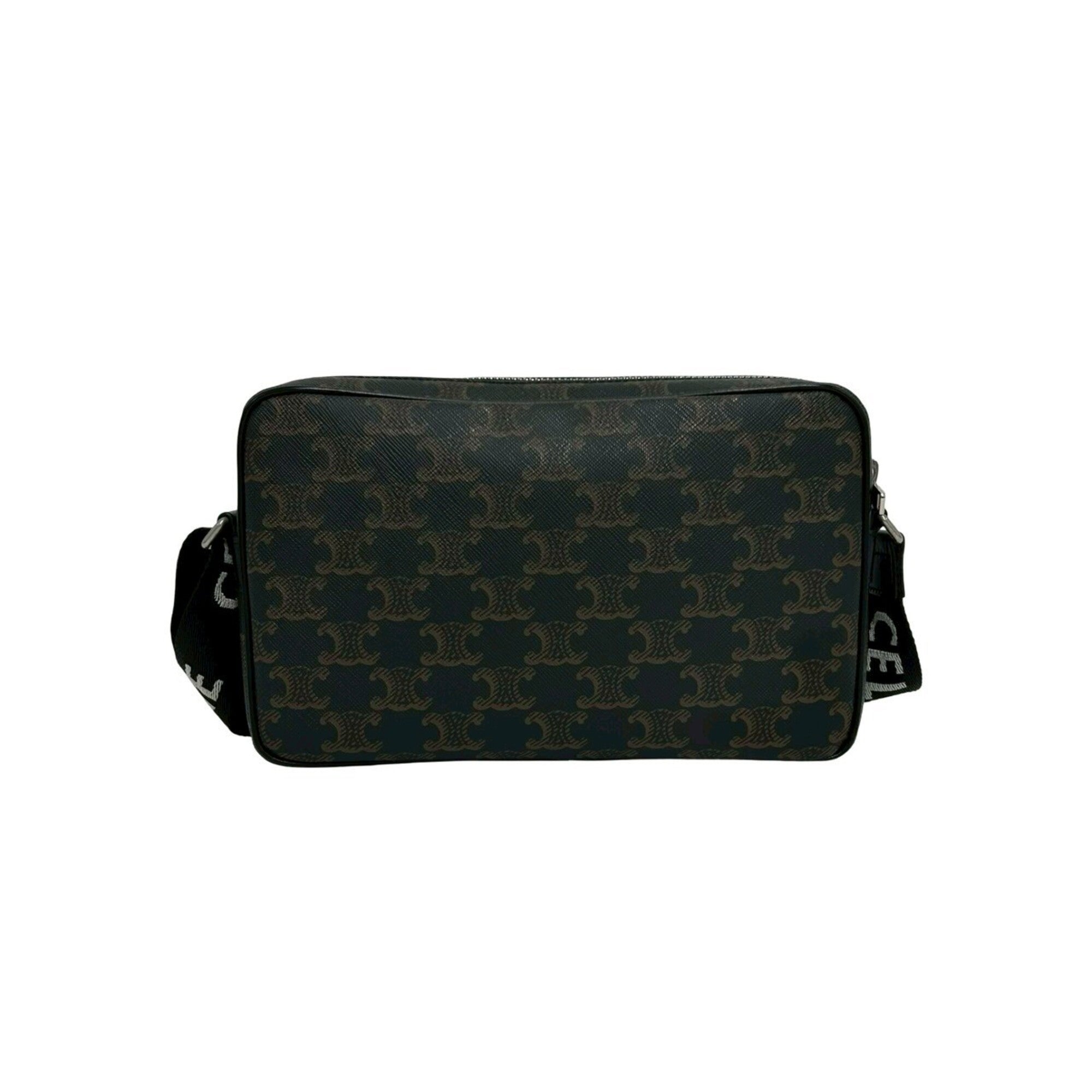 Celine Black Leather Pvc Shoulder Bag (Pre-Owned)