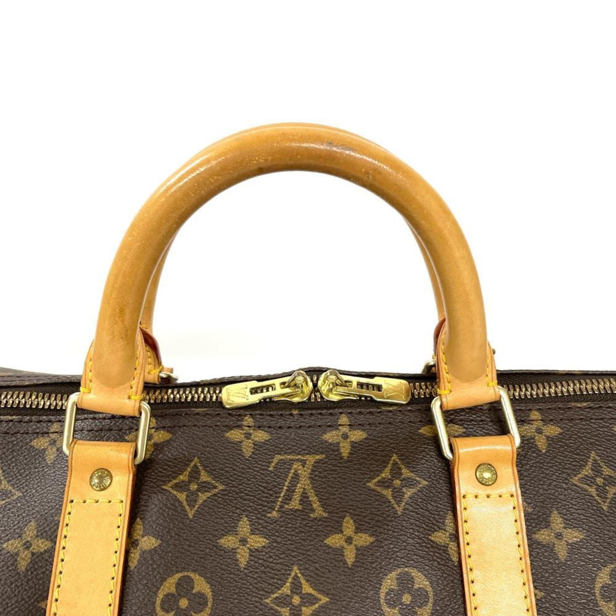 Louis Vuitton Brown Monogram Canvas Boston Bag (Pre-Owned)