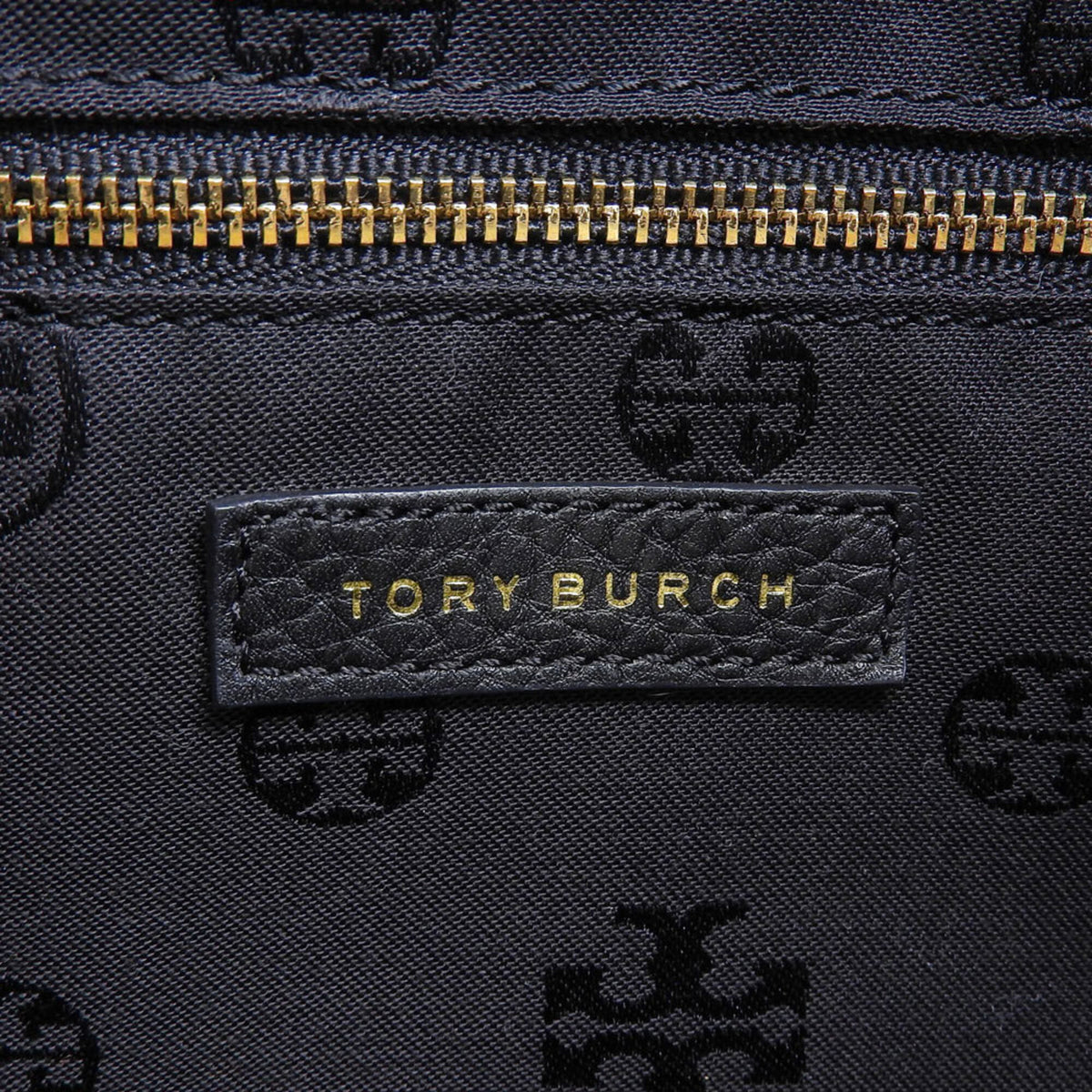 Tory Burch Black Leather Shoulder Bag Tote Bag (Pre-Owned)