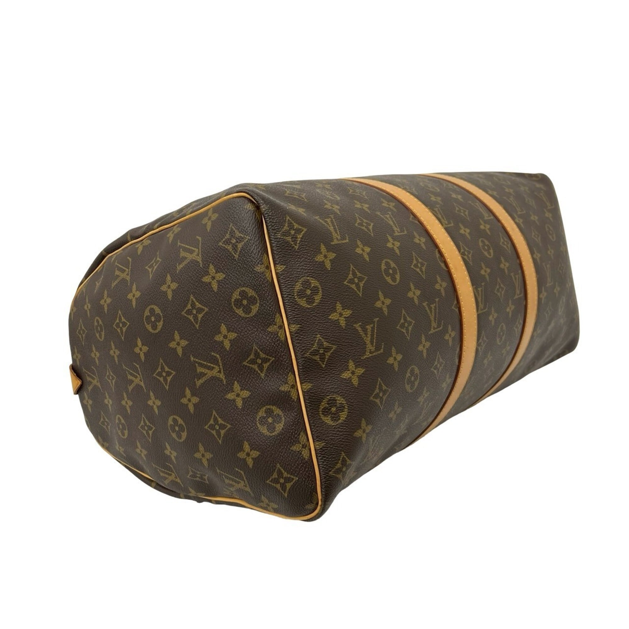 Louis Vuitton Brown Leather Pvc Boston Bag Handbag (Pre-Owned)