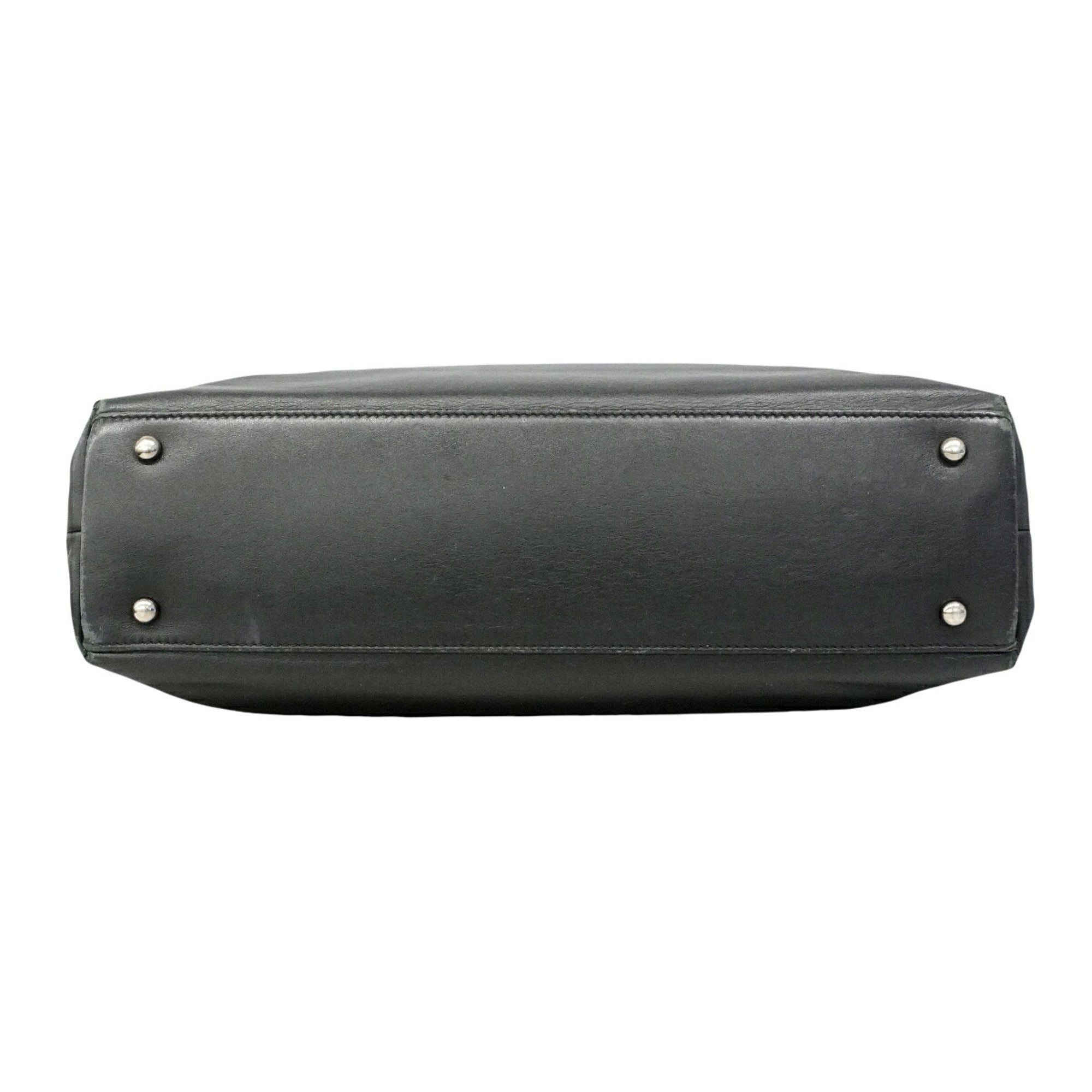 Chanel Black Leather Handbag (Pre-Owned)