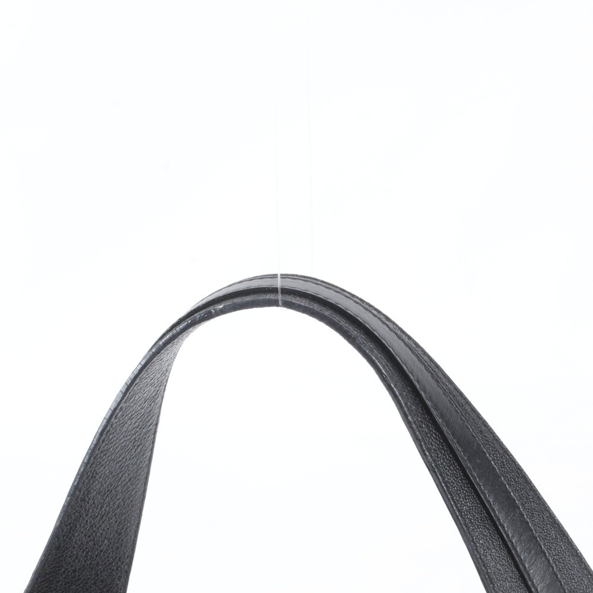 Bvlgari Black Leather Handbag Shoulder Bag Tote Bag (Pre-Owned)