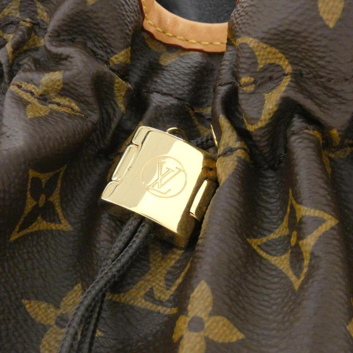 Louis Vuitton Marron Coated Canvas Handbag (Pre-Owned)
