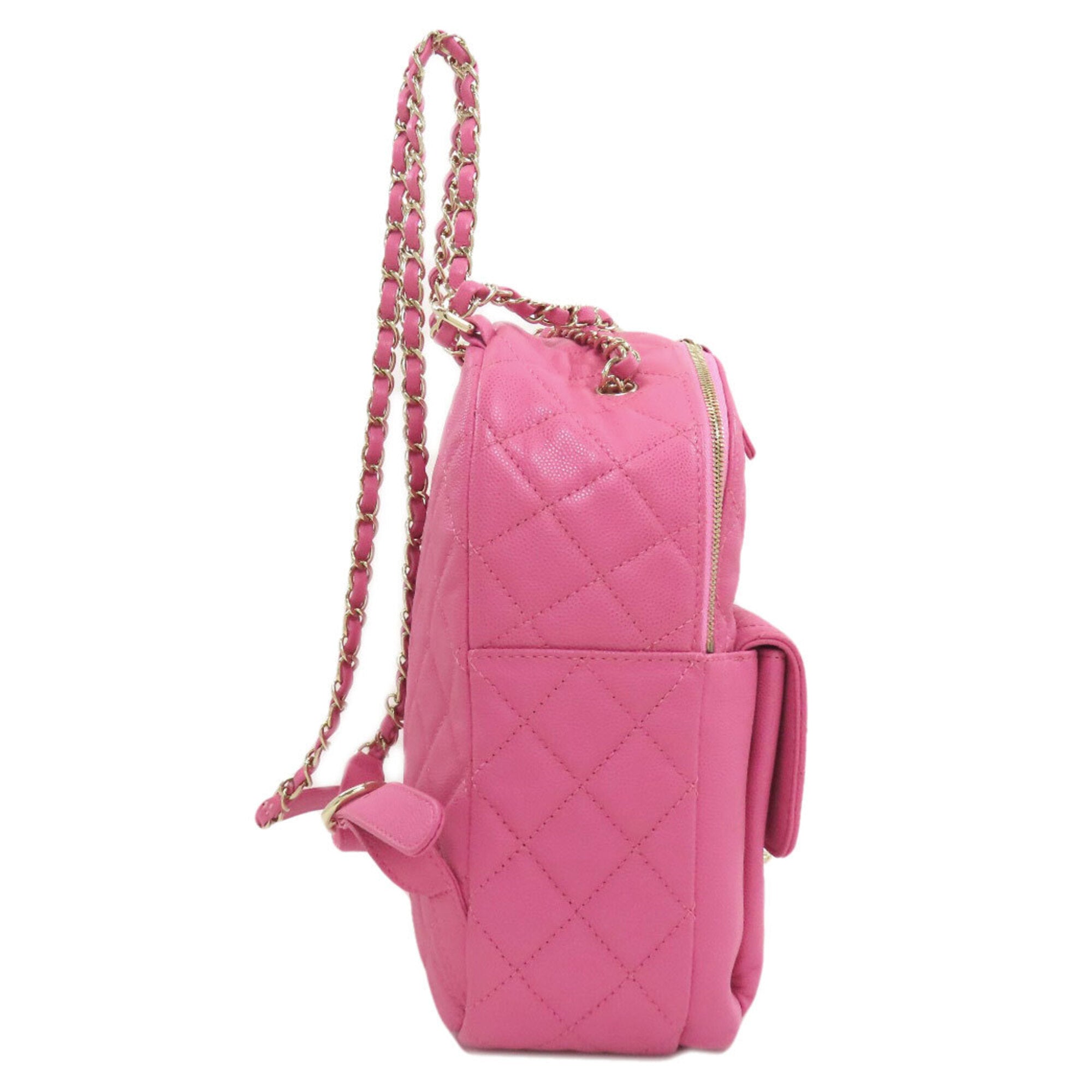Chanel Pink Leather Backpack (Pre-Owned)