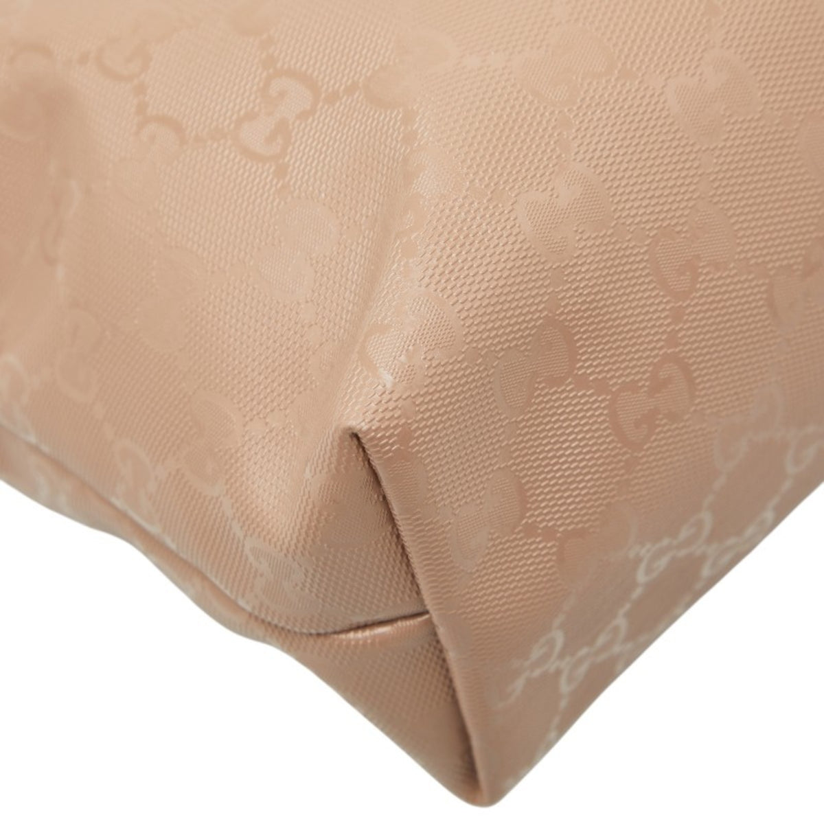 Gucci Beige Gg Imprimé Pvc Leather Handbag Tote Bag (Pre-Owned)