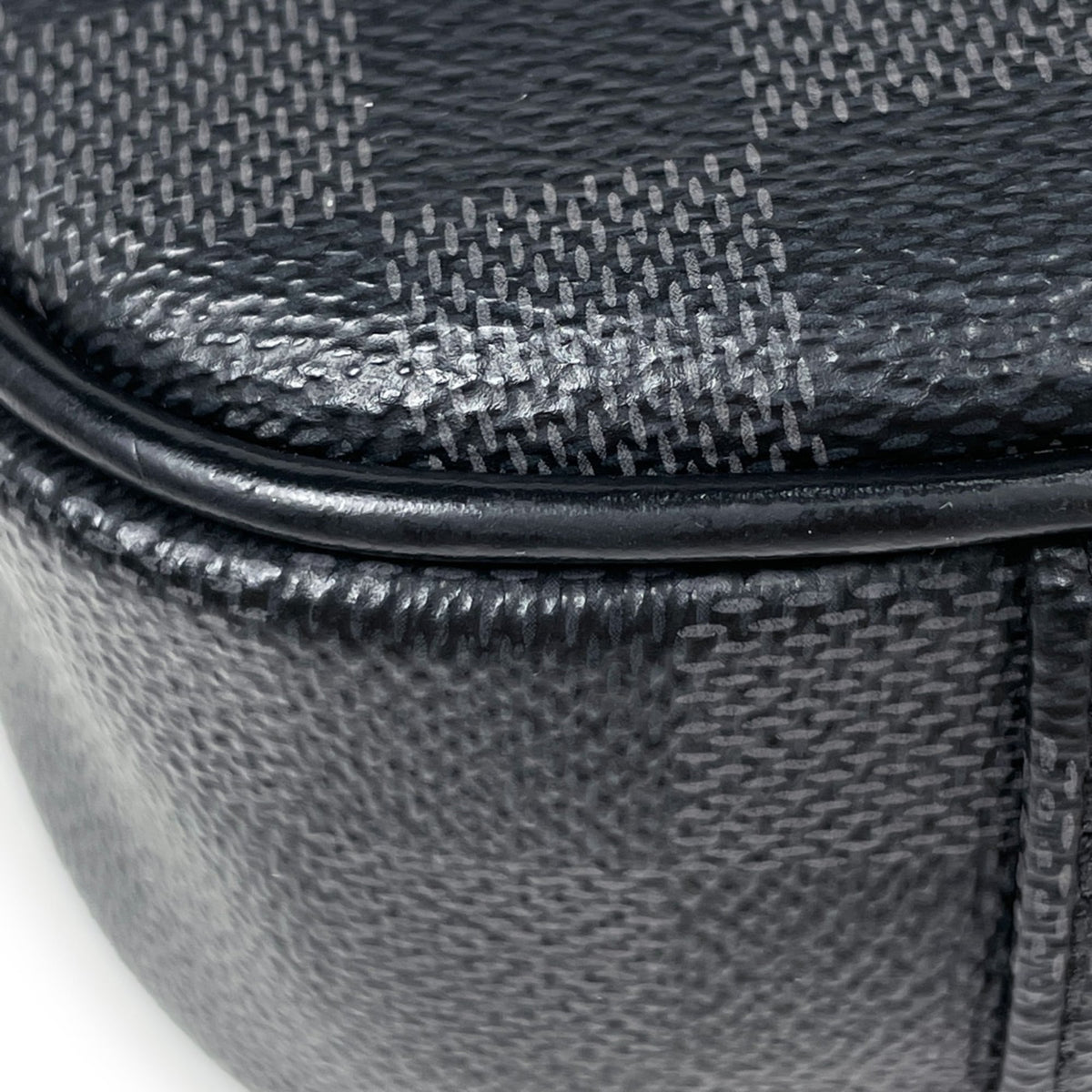 Louis Vuitton Noir Damier Graphite Fanny Pack Handbag Sling Bag (Pre-Owned)
