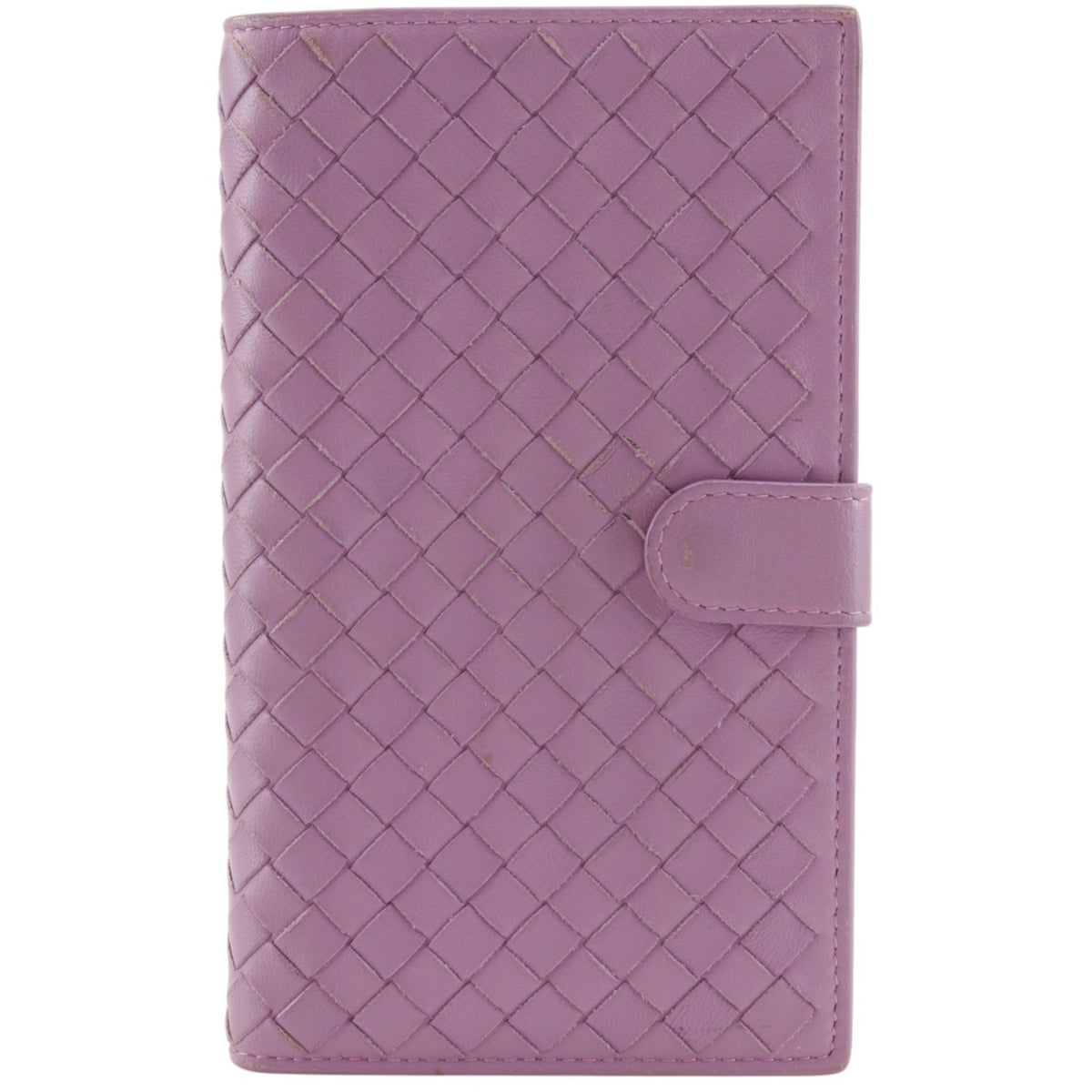 Bottega Veneta Pink Leather Long Wallet (Bi-Fold) (Pre-Owned)