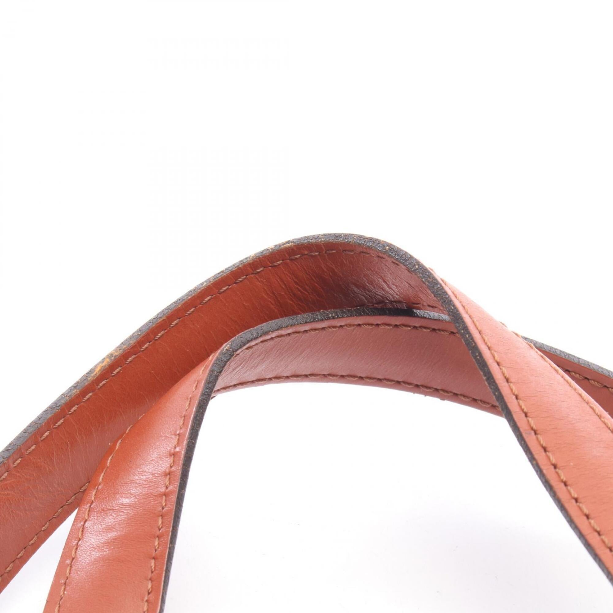 Louis Vuitton Brown Leather Handbag Shoulder Bag (Pre-Owned)