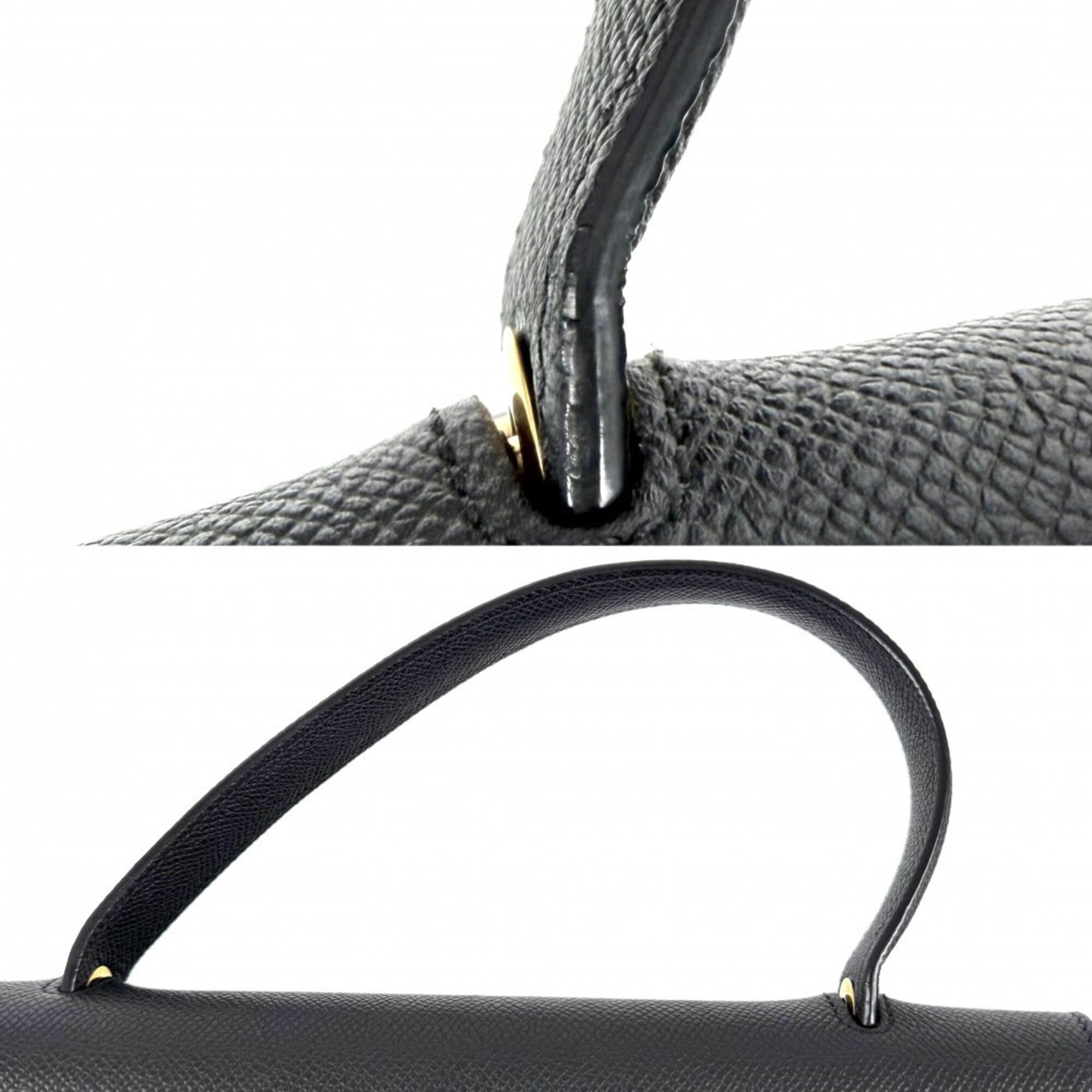 Celine Black Leather Handbag Shoulder Bag (Pre-Owned)