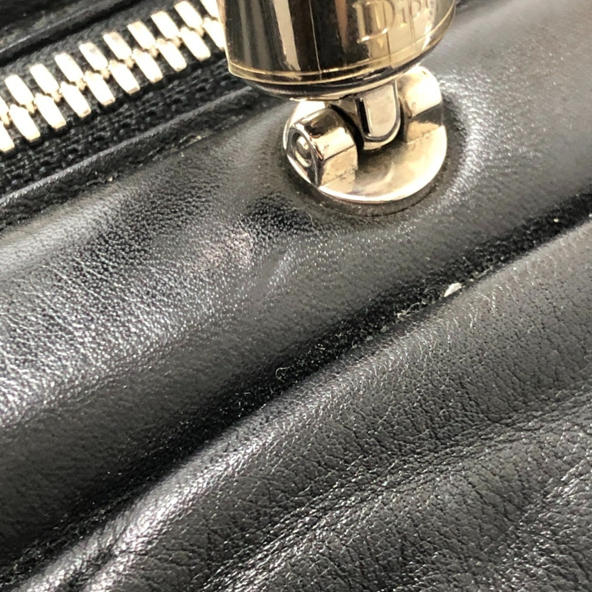 Christian Dior Black Leather Handbag (Pre-Owned)