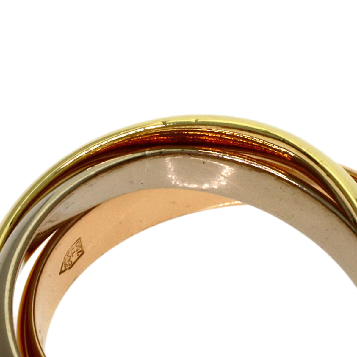 Cartier Trinity Yellow Gold (18K) Pink Gold (18K) White Gold (18K) Band Ring (Pre-Owned)