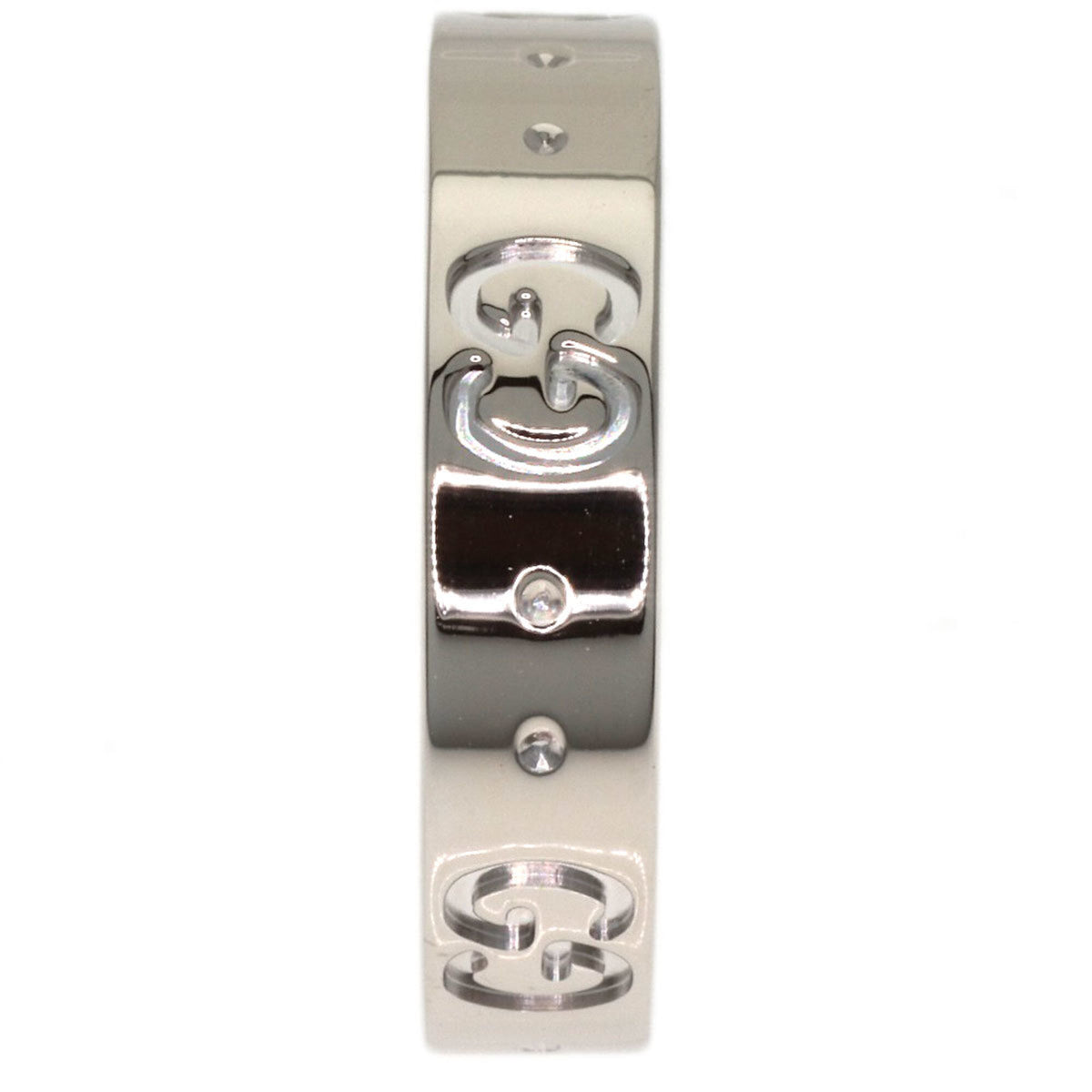Gucci White Gold White Gold (18K) Band Ring (Pre-Owned)