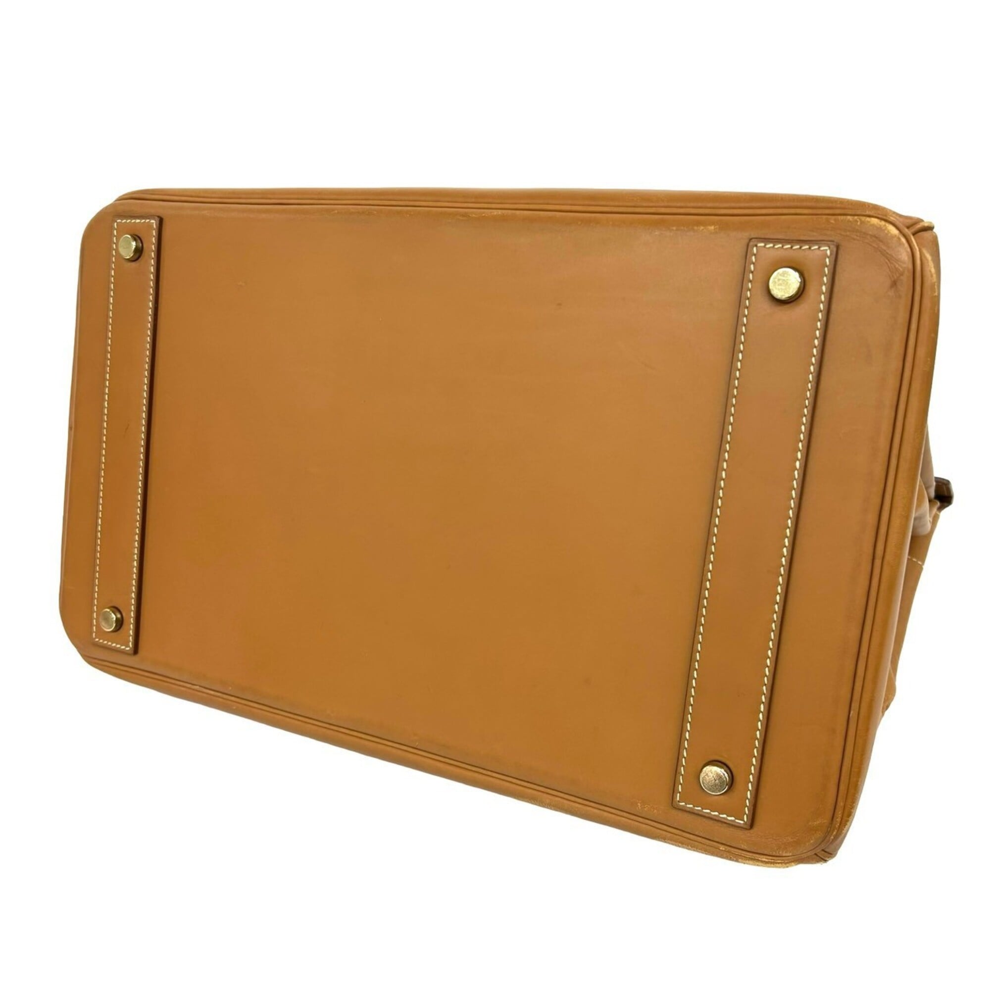 Hermes Brown Vache Leather Handbag (Pre-Owned)