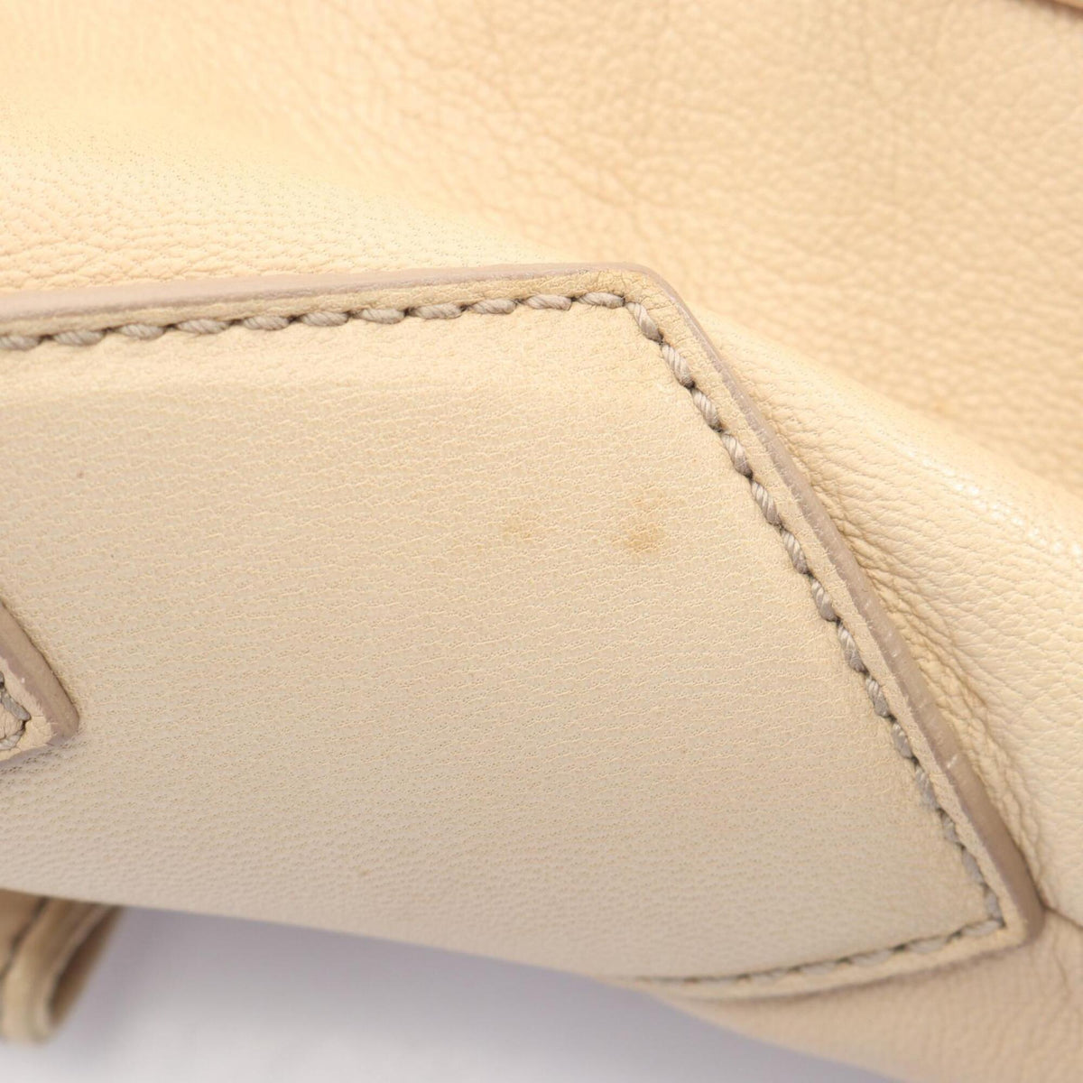Yves Saint Laurent Beige Leather Handbag Shoulder Bag (Pre-Owned)