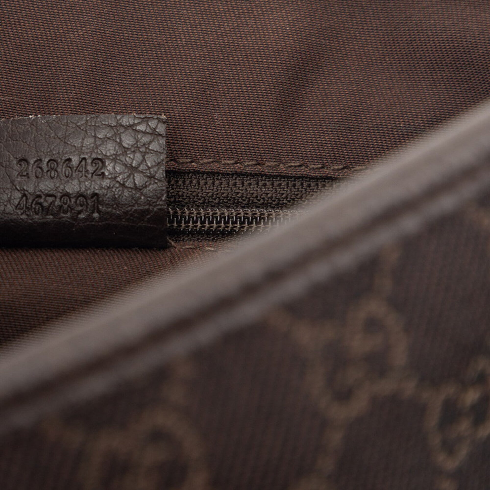 Gucci Brown Canvas Leather Shoulder Bag (Pre-Owned)