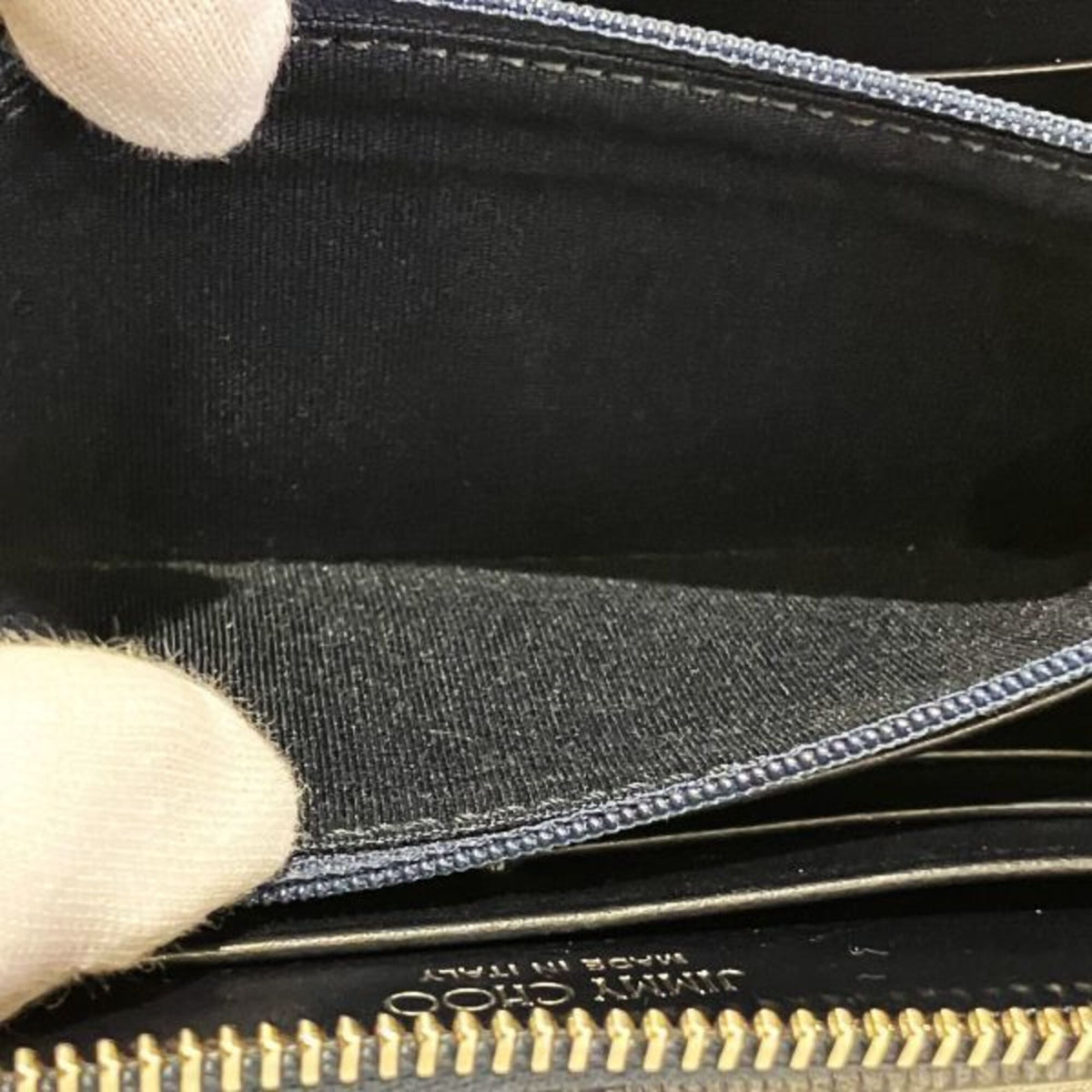 Jimmy Choo Blue Long Wallet (Bi-Fold) (Pre-Owned)