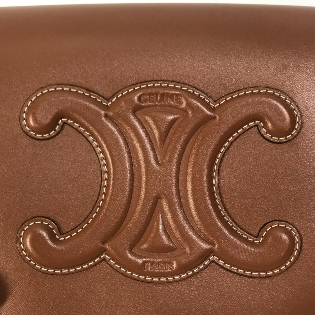 Celine Brown Leather Shoulder Bag (Pre-Owned)