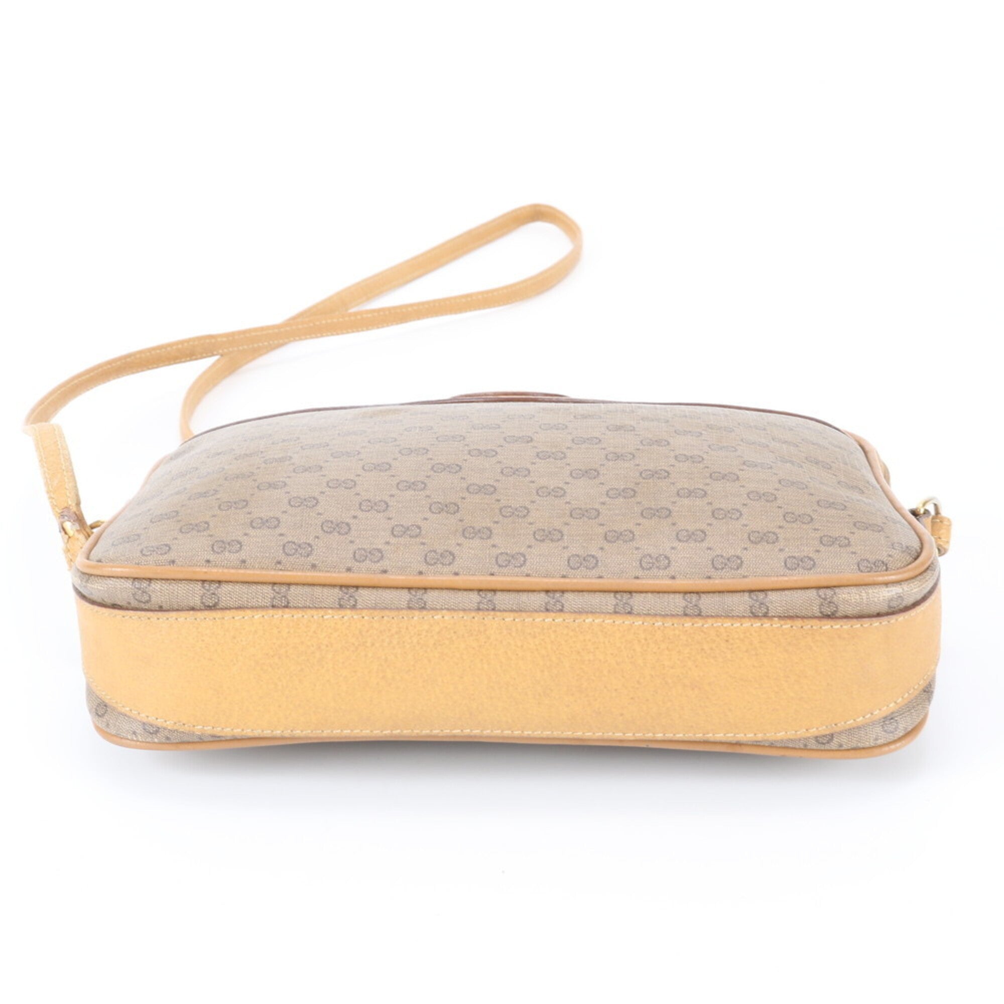 Gucci Microguccissima Brown Leather Coated Canvas Shoulder Bag Tote Bag (Pre-Owned)