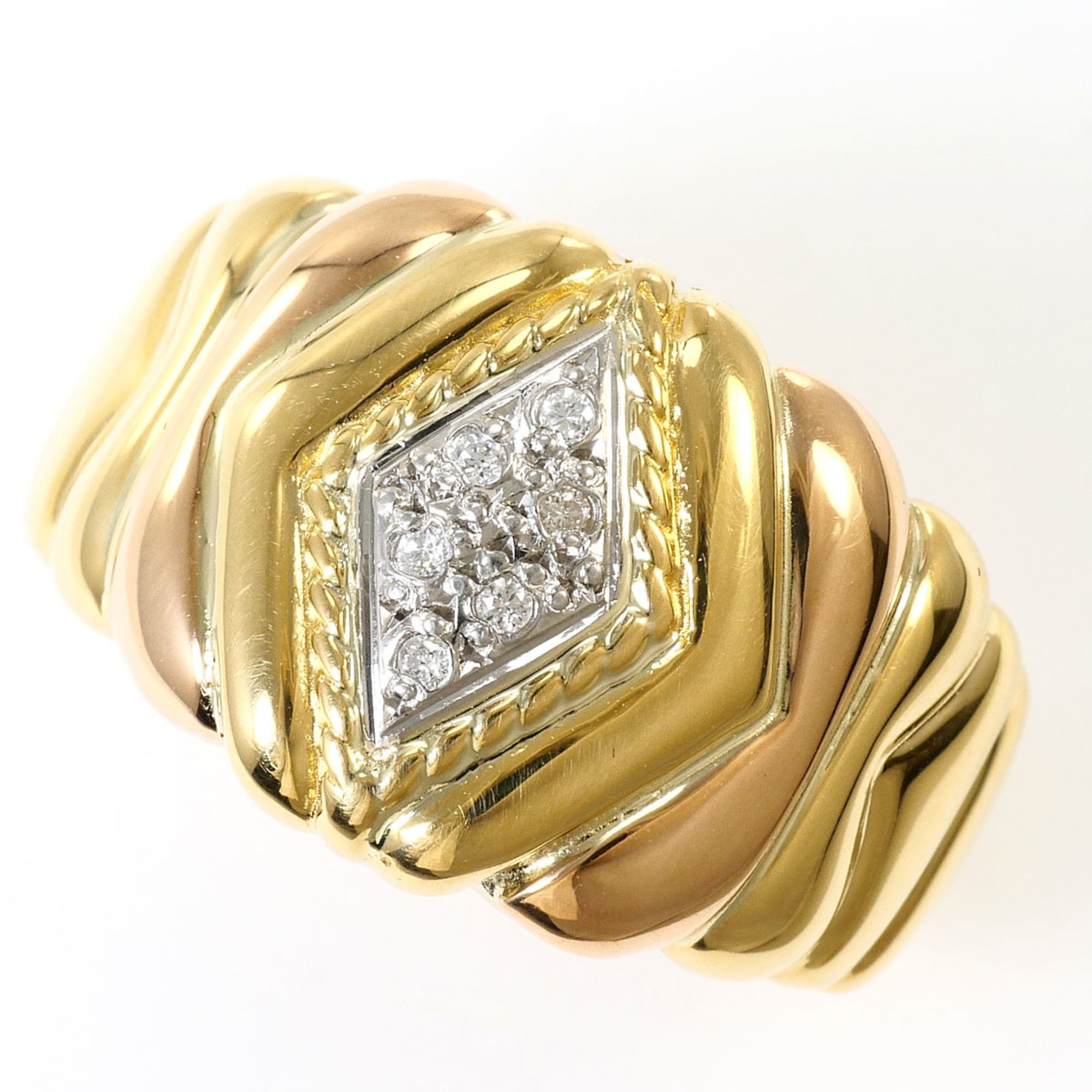 Unbranded Pink Gold Platinum Yellow Gold Yellow Gold (18K) Pink Gold (18K) Platinum 900 Band Ring (Pre-Owned)