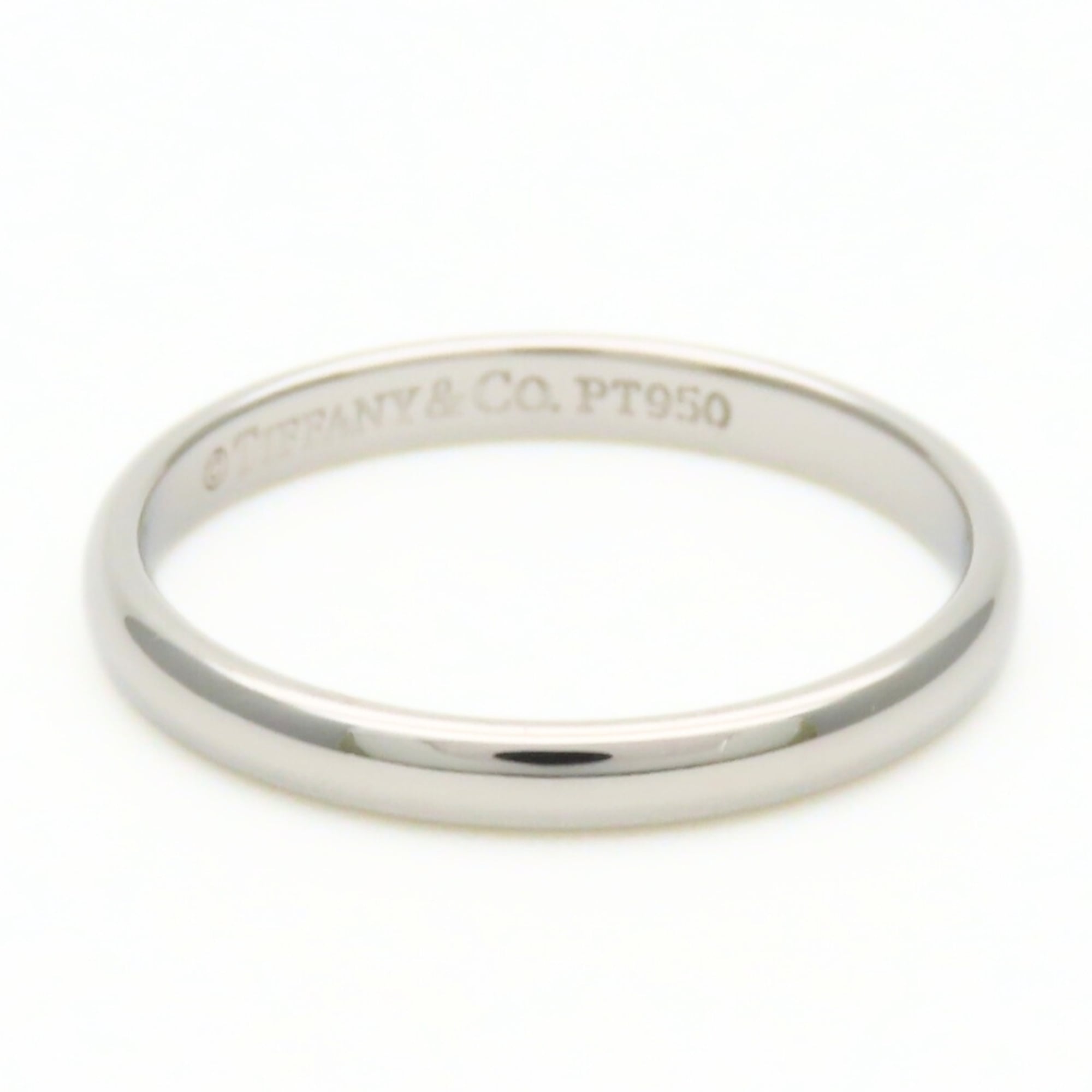 Tiffany Platinum Platinum 950 Band Ring (Pre-Owned)