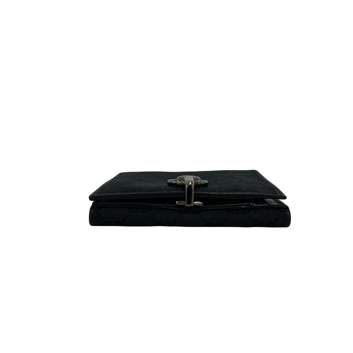 Gucci Black Canvas Leather Wallet (Bi-Fold) (Pre-Owned)