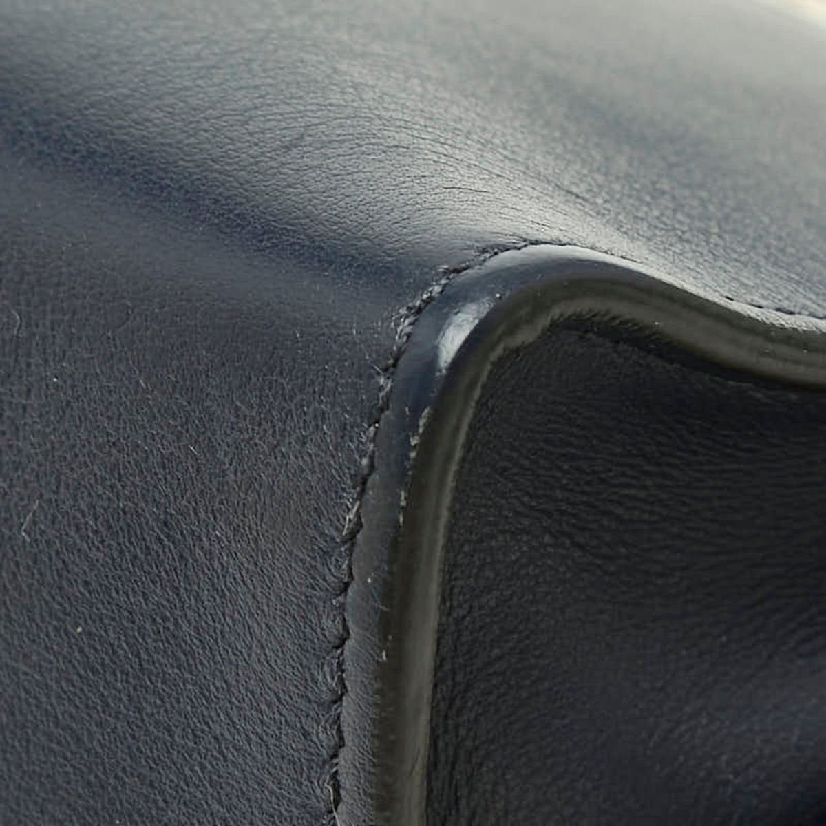 Prada Multi-Color Navy Leather Shoulder Bag (Pre-Owned)