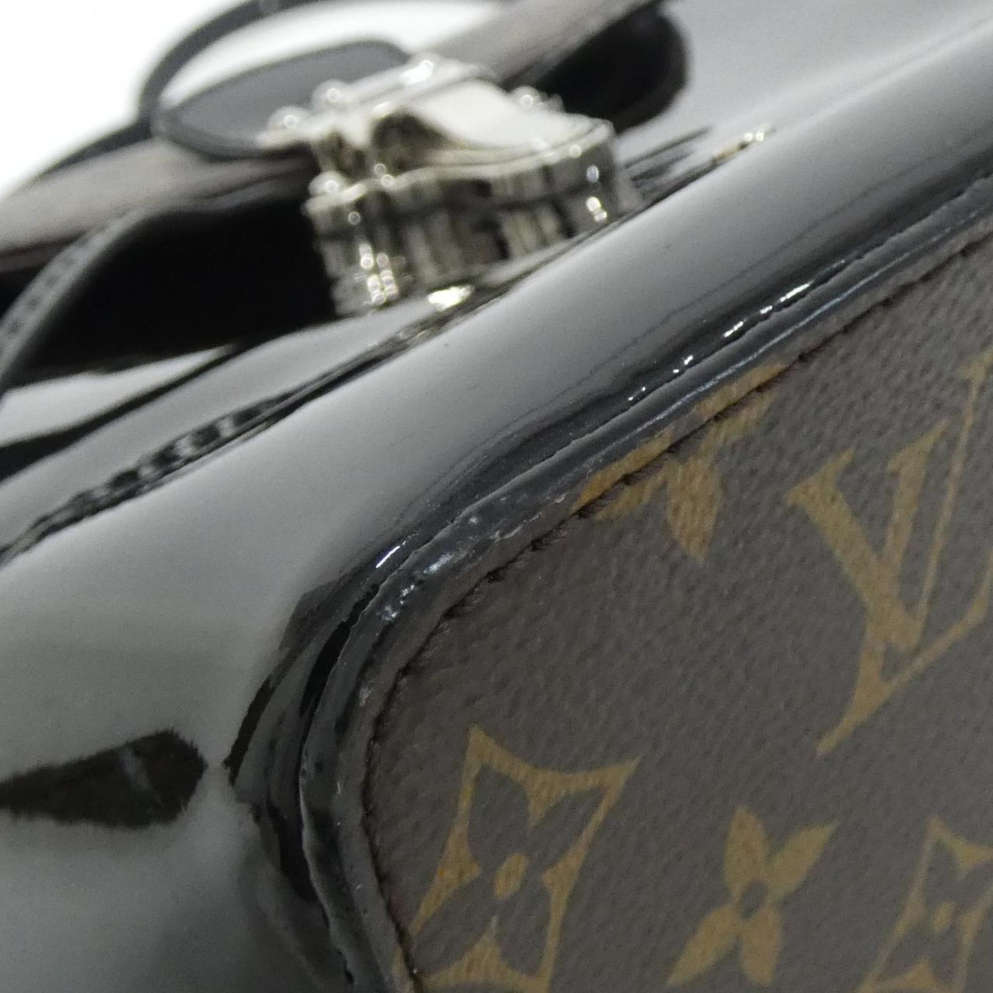 Louis Vuitton Monogram Vernis Black Coated Canvas Leather Backpack (Pre-Owned)