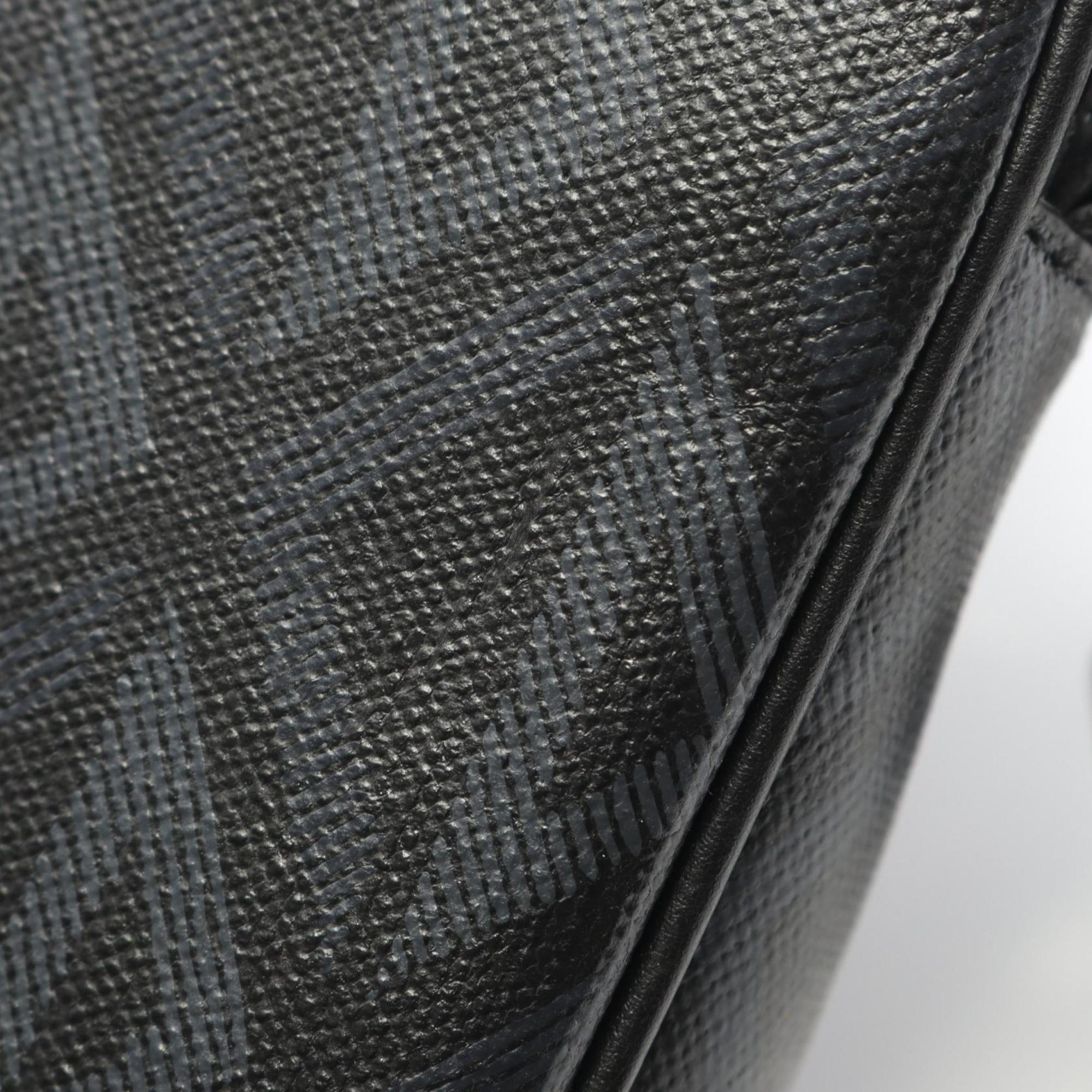 Christian Dior Black Coated Canvas Leather Shoulder Bag (Pre-Owned)