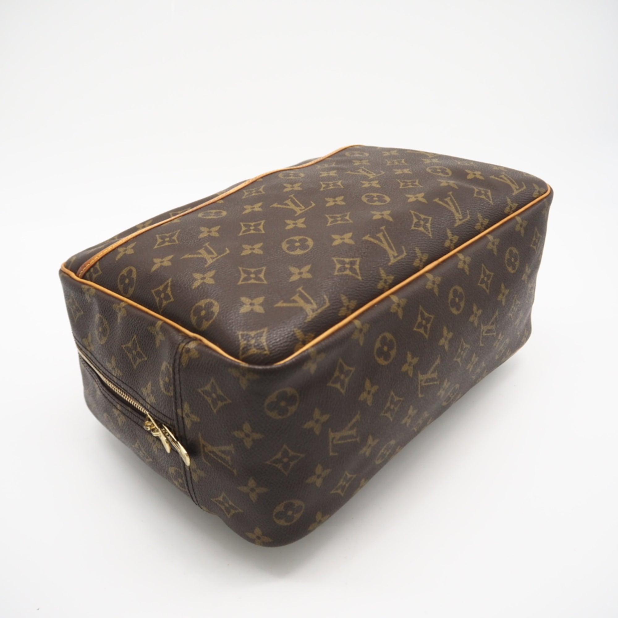 Louis Vuitton Brown Coated Canvas Leather Handbag (Pre-Owned)