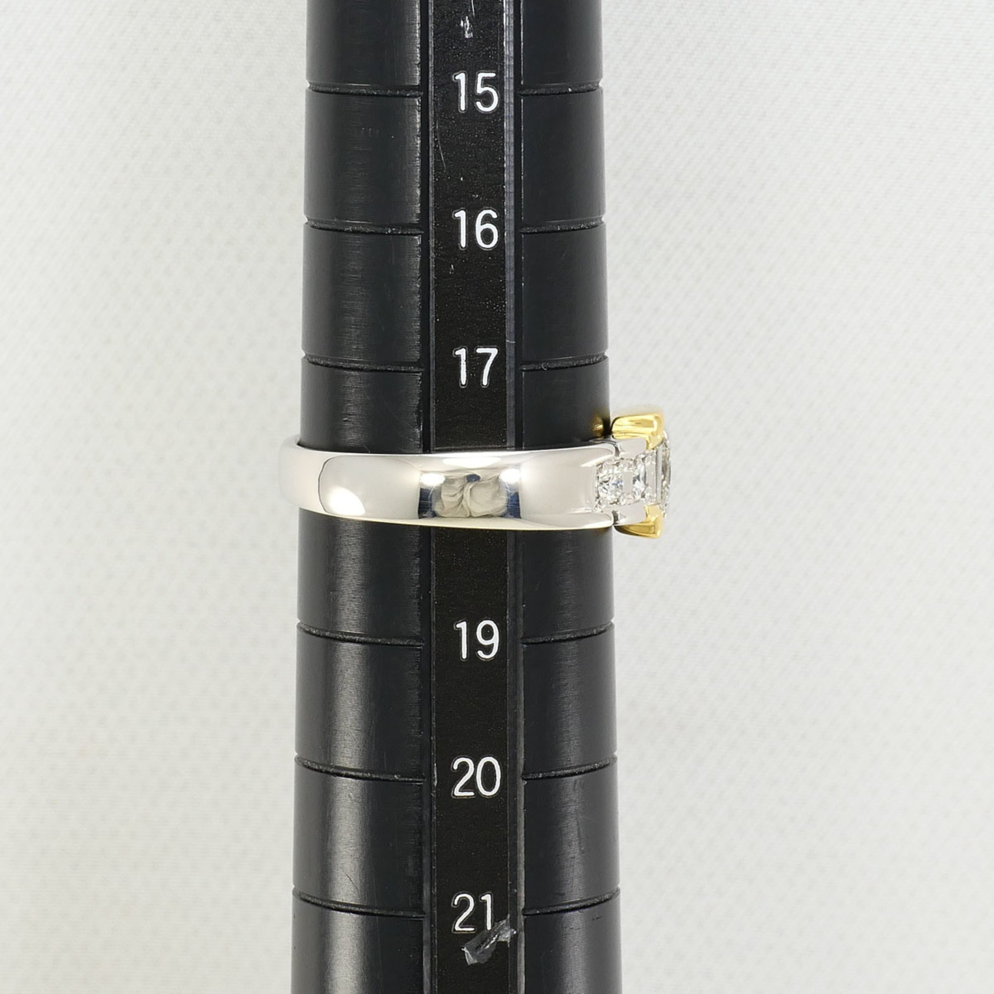 Unbranded Platinum Yellow Gold Yellow Gold (18K) Platinum 900 Band Ring (Pre-Owned)