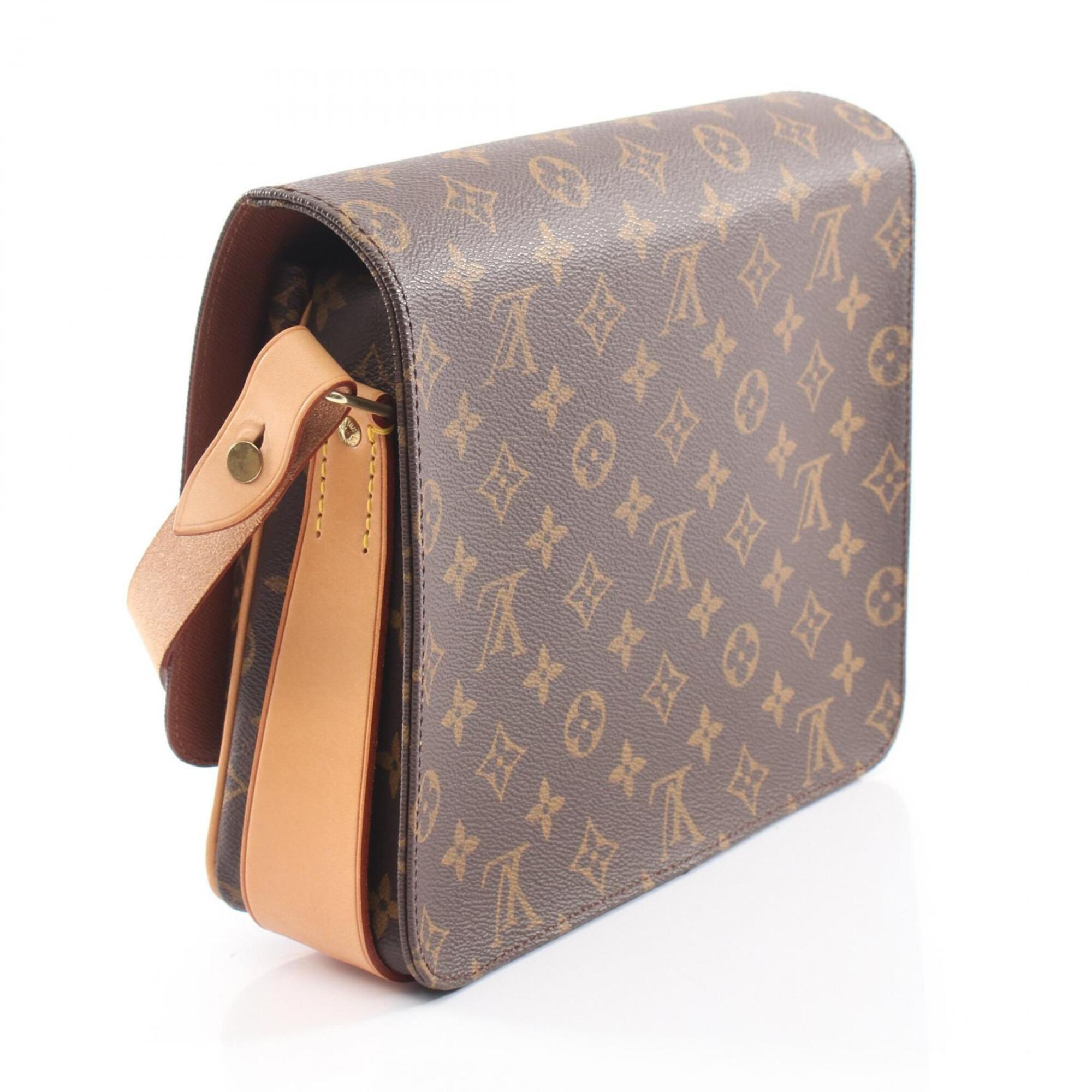 Louis Vuitton Brown Coated Canvas Pvc Monogram Leather Handbag Shoulder Bag (Pre-Owned)