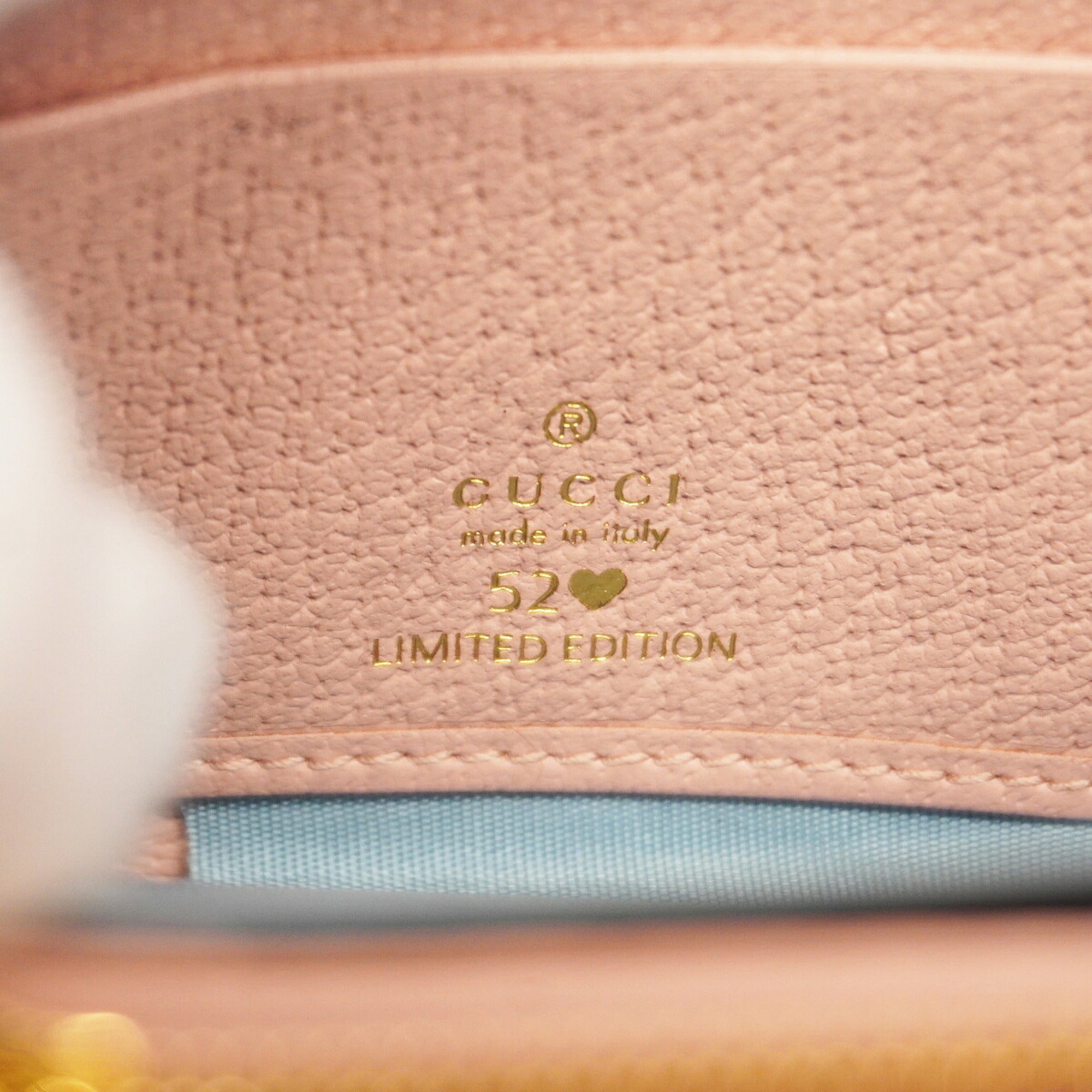 Gucci Blue Pink Denim Long Wallet (Bi-Fold) (Pre-Owned)
