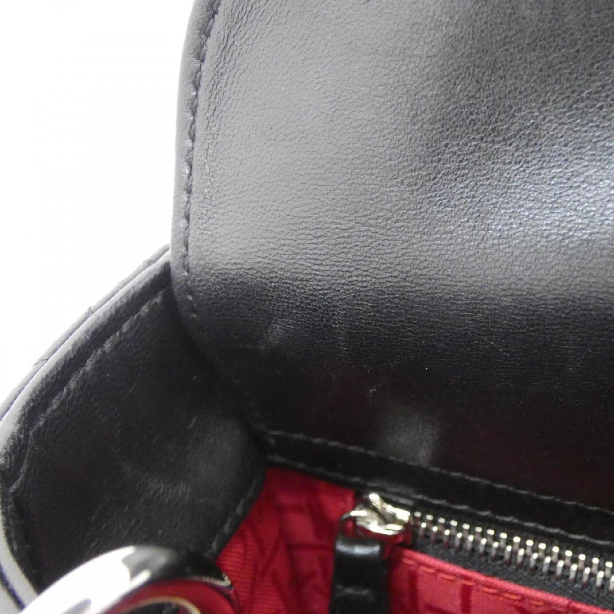 Christian Dior Black Leather Handbag (Pre-Owned)