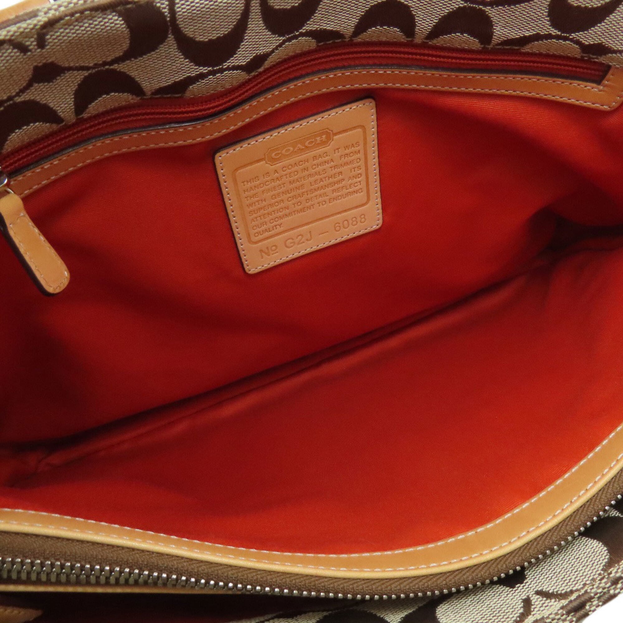 Coach Brown Canvas Tote Bag (Pre-Owned)