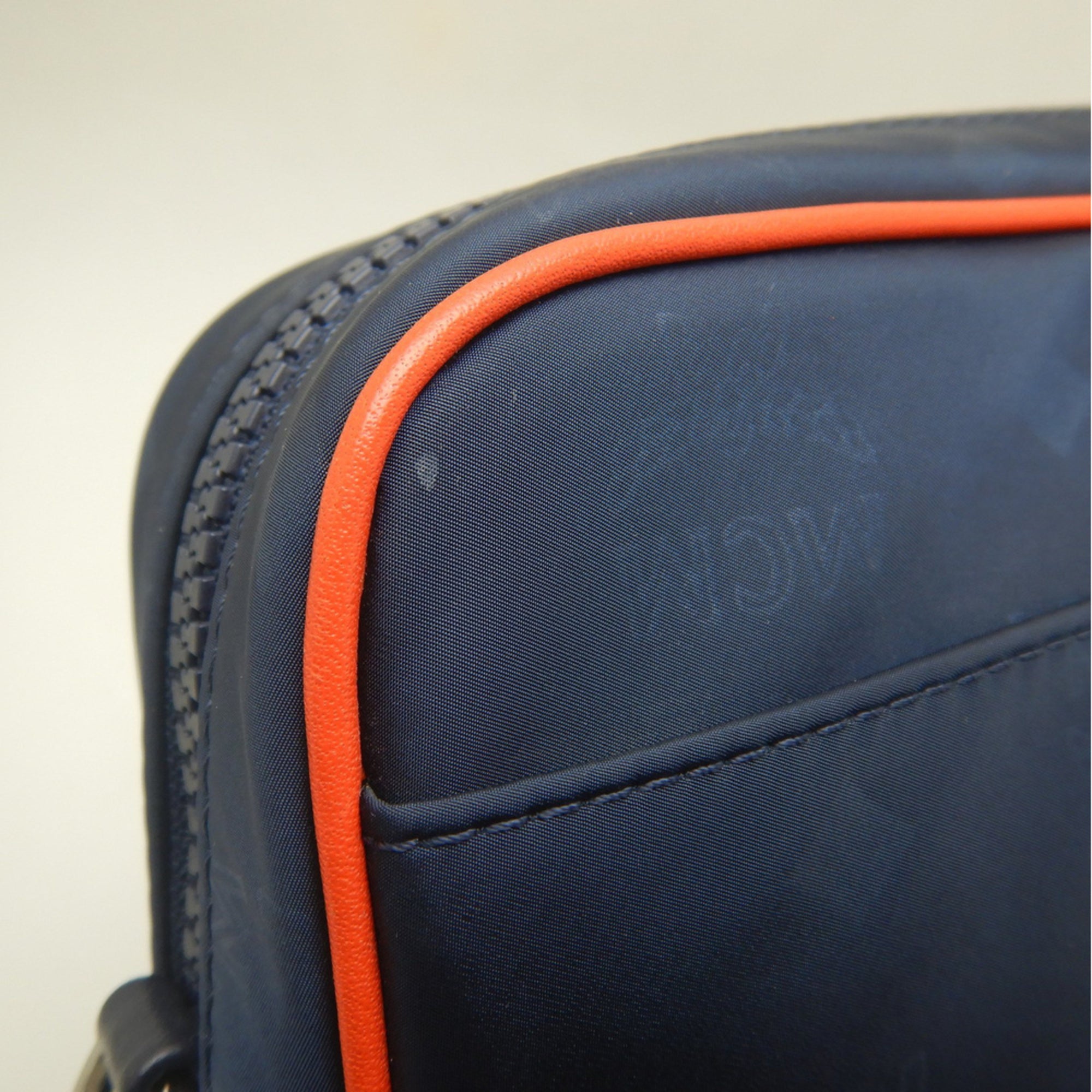 Mcm Navy Nylon Crossbody Bag Shoulder Bag (Pre-Owned)