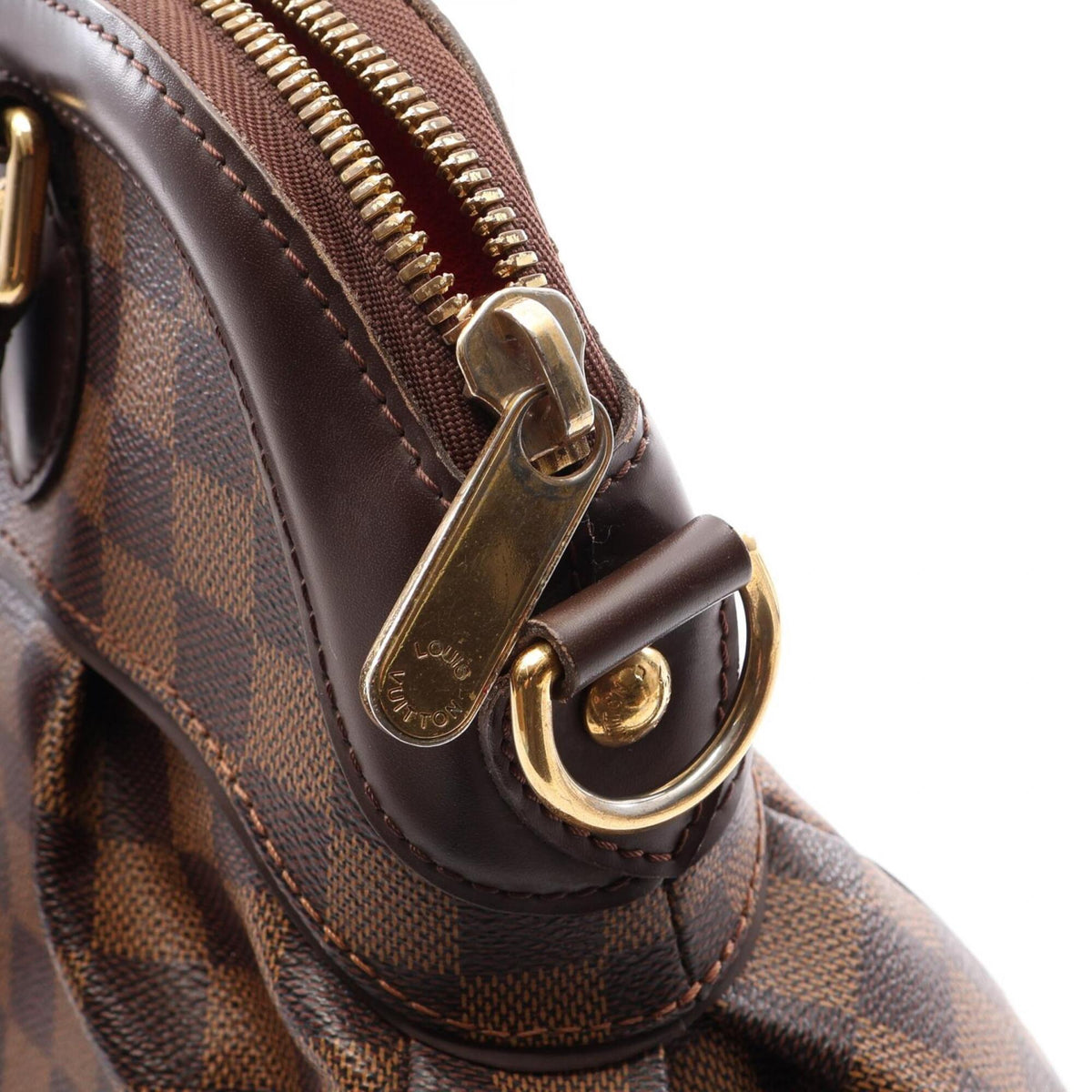 Louis Vuitton Brown Coated Canvas Leather Handbag (Pre-Owned)