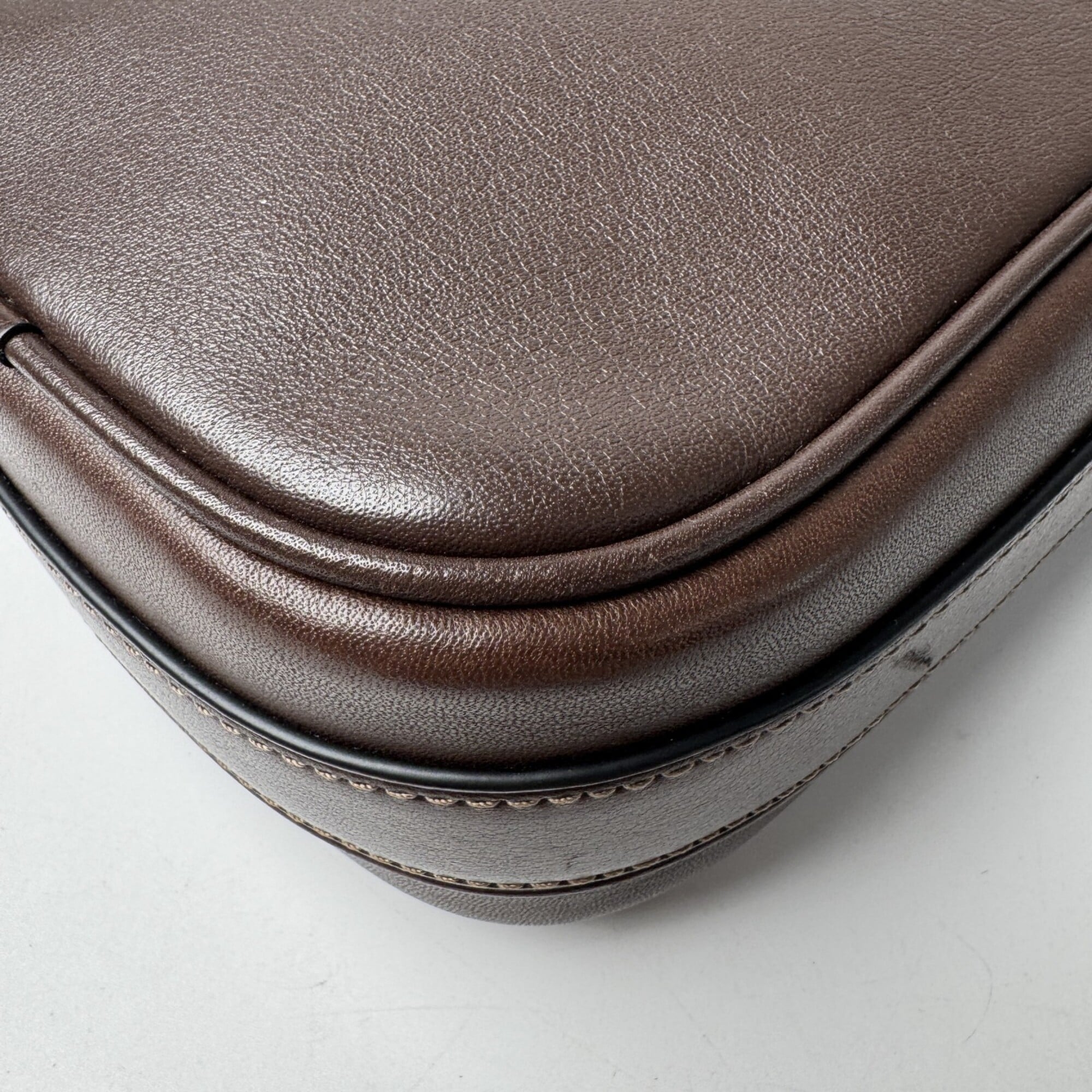 Coach Dark Brown Leather Shoulder Bag (Pre-Owned)
