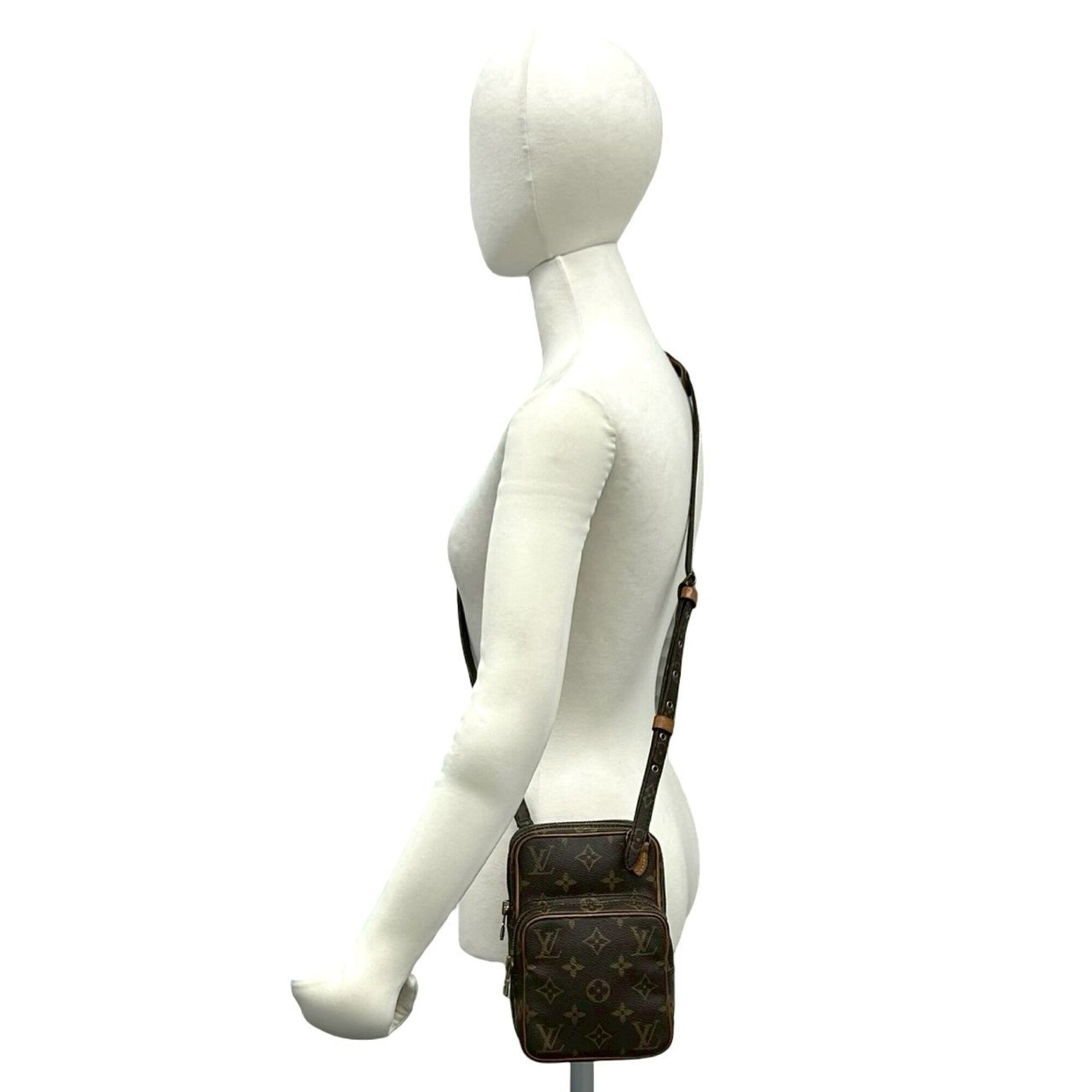Louis Vuitton Brown Leather Pvc Pochette Shoulder Bag (Pre-Owned)