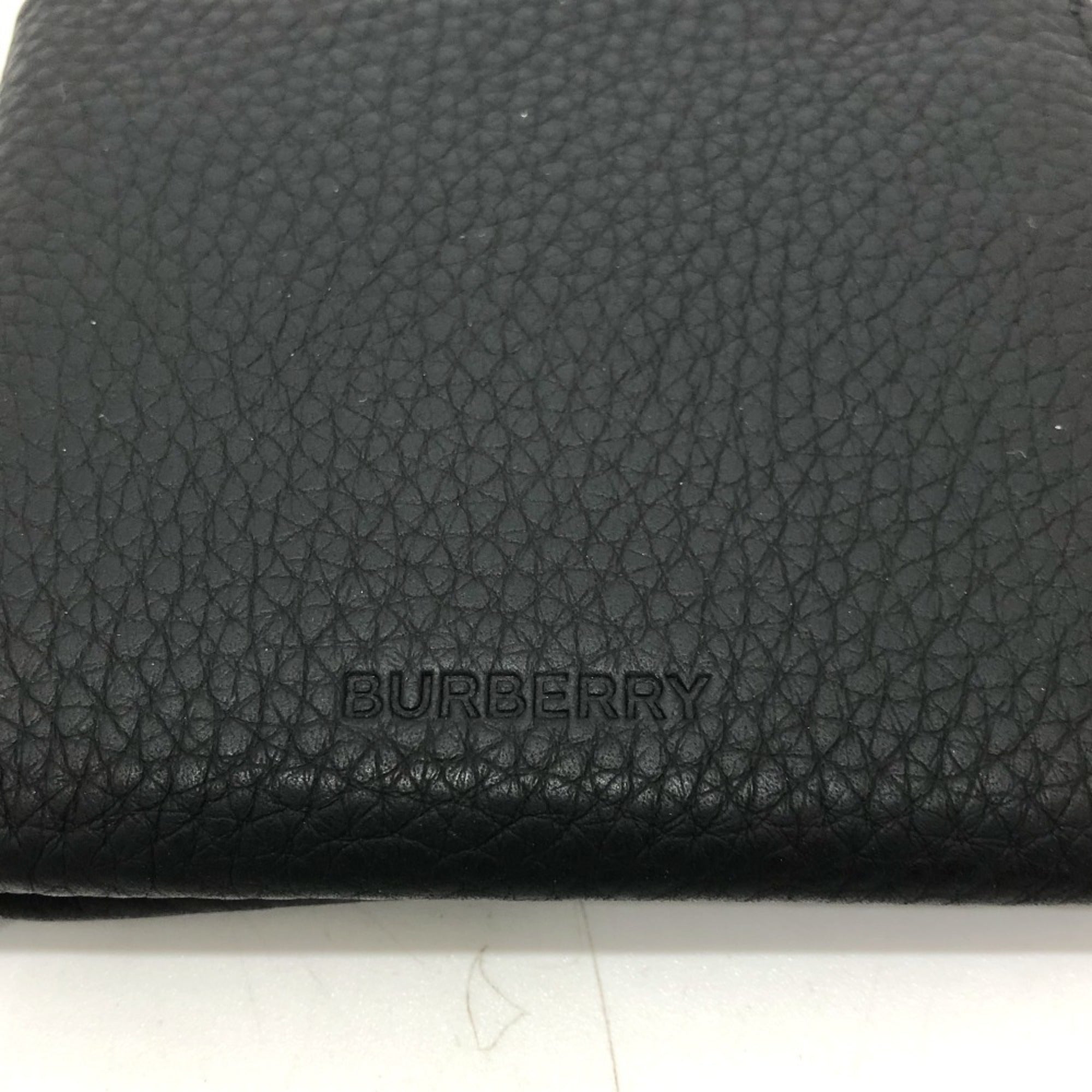 Burberry Black Leather Wallet (Bi-Fold) (Pre-Owned)