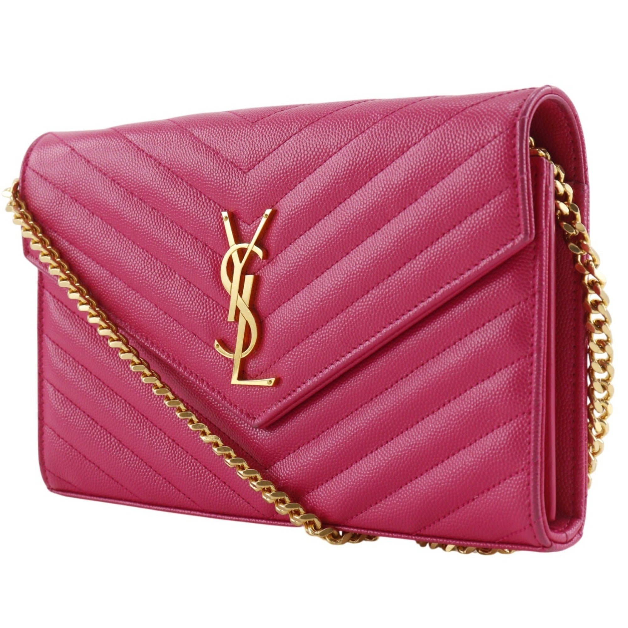 Saint Laurent Pink Leather Shoulder Bag (Pre-Owned)