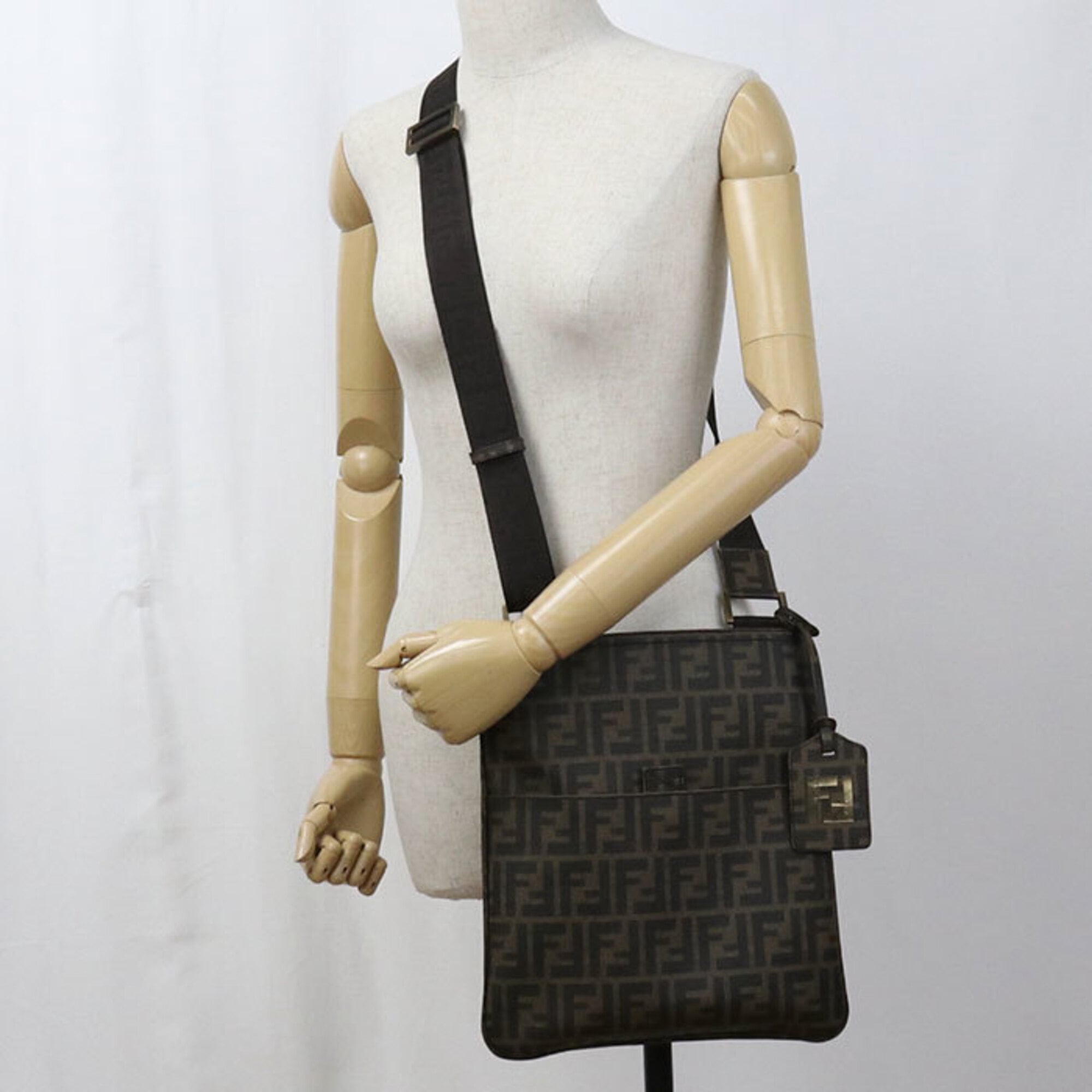 Fendi Brown Pvc Shoulder Bag (Pre-Owned)