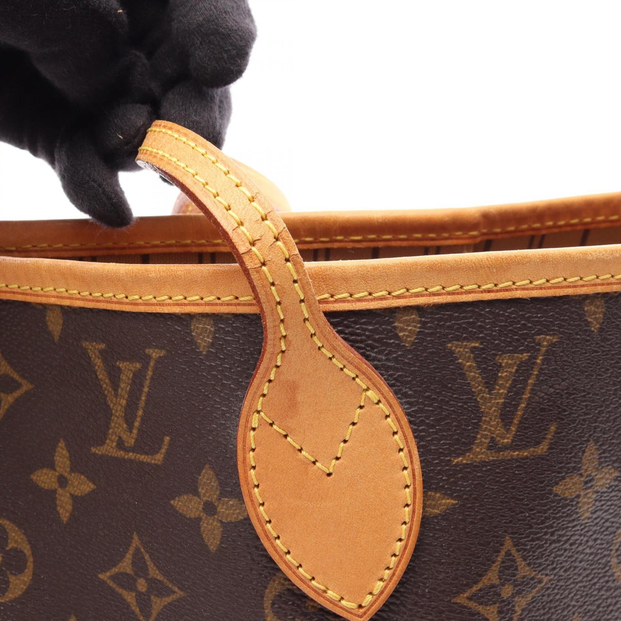 Louis Vuitton Brown Pvc Leather Handbag Tote Bag (Pre-Owned)