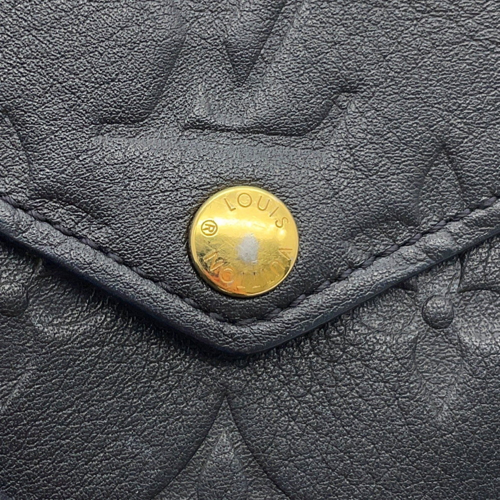 Louis Vuitton Black Monogram Noir Monogram Leather Handbag Shoulder Bag (Pre-Owned)