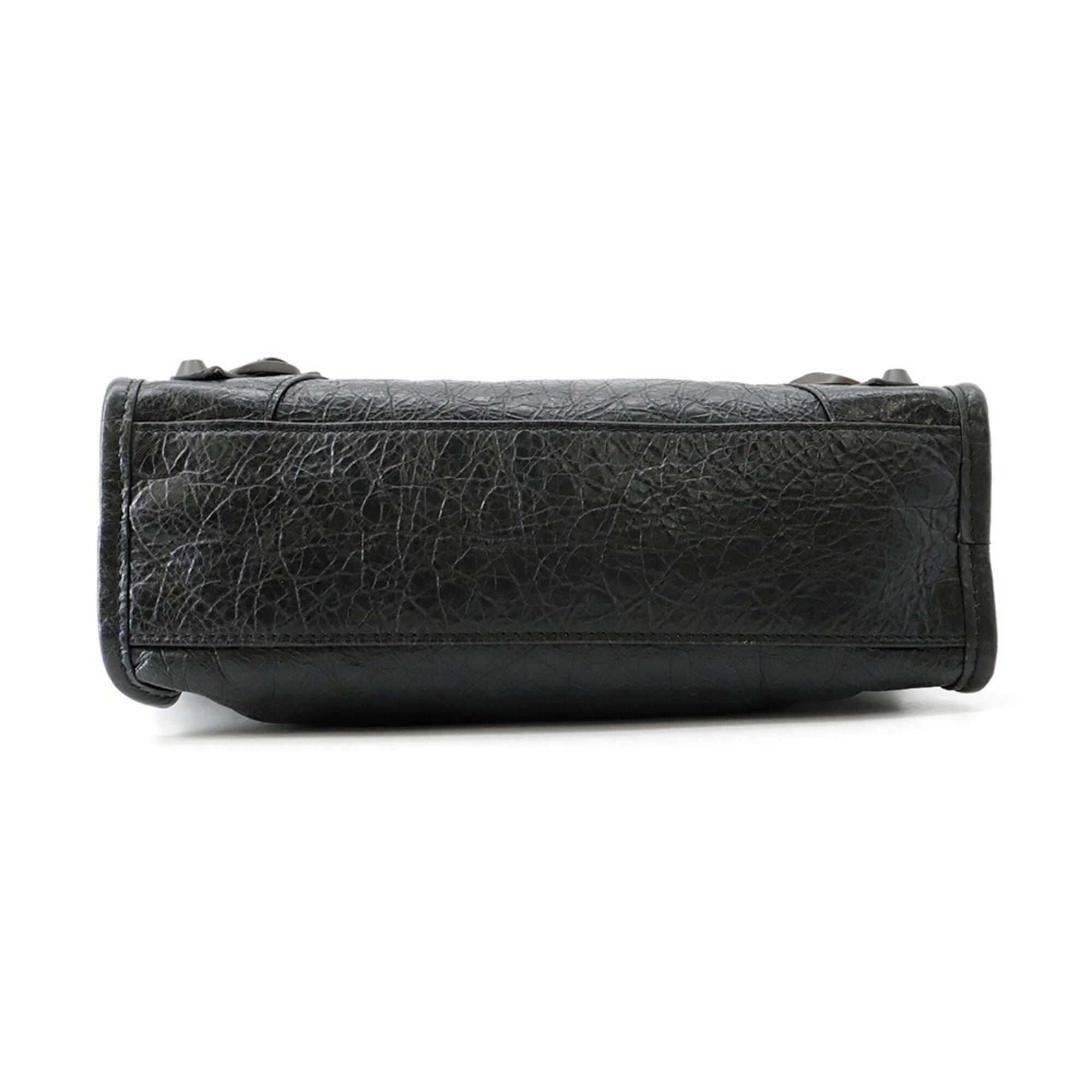 Balenciaga Black Leather Shoulder Bag (Pre-Owned)