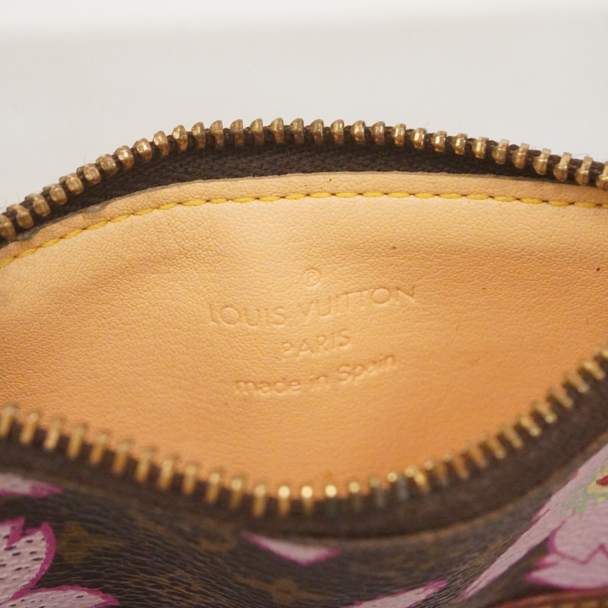 Louis Vuitton Brown Pink Coin Purse/Coin Case (Pre-Owned)