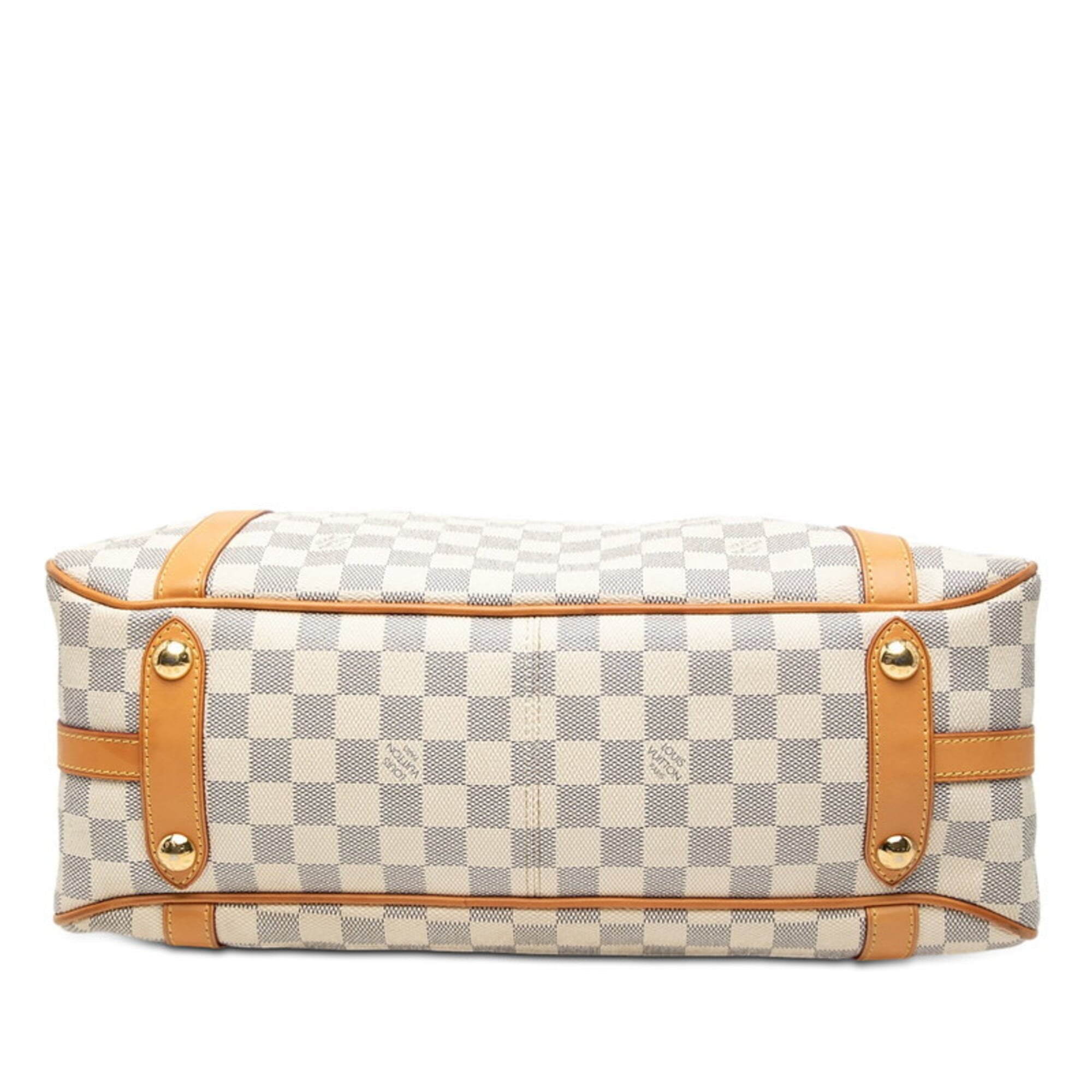 Louis Vuitton Damier Azur Ivory White Pvc Leather Handbag Shoulder Bag (Pre-Owned)