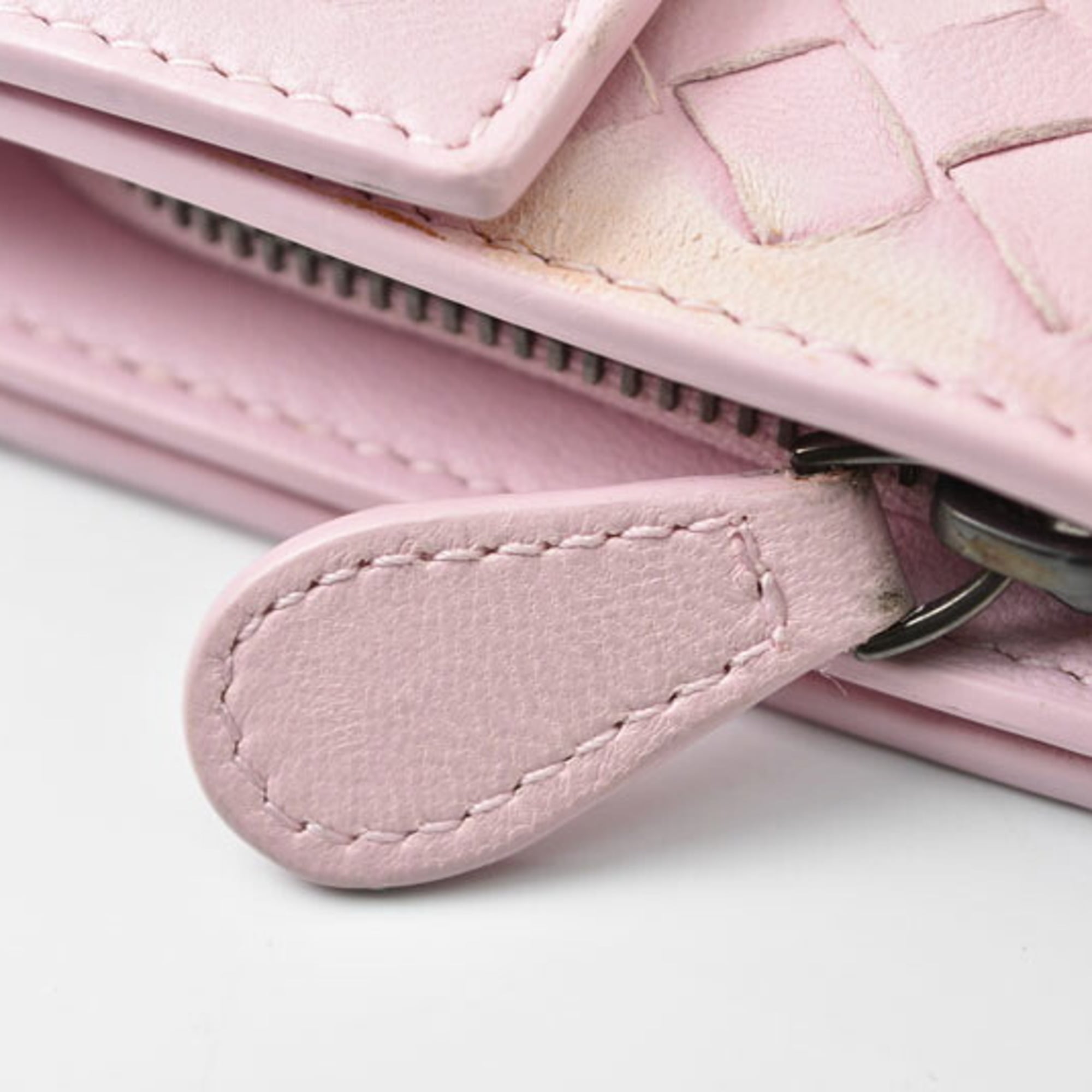Bottega Veneta Pink Embroidery Coin Purse/Coin Case (Pre-Owned)