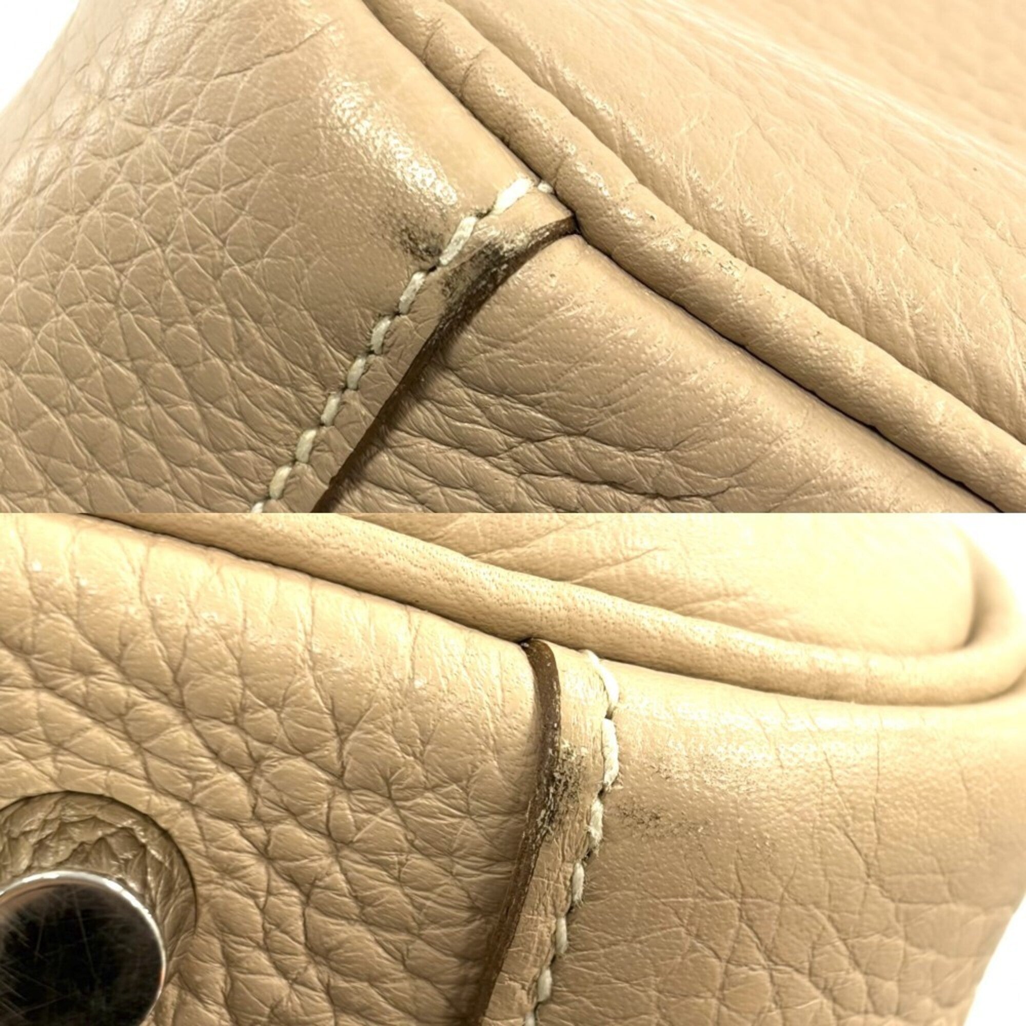 Hermes Brown Taurillon Clemence Leather Handbag Shoulder Bag (Pre-Owned)